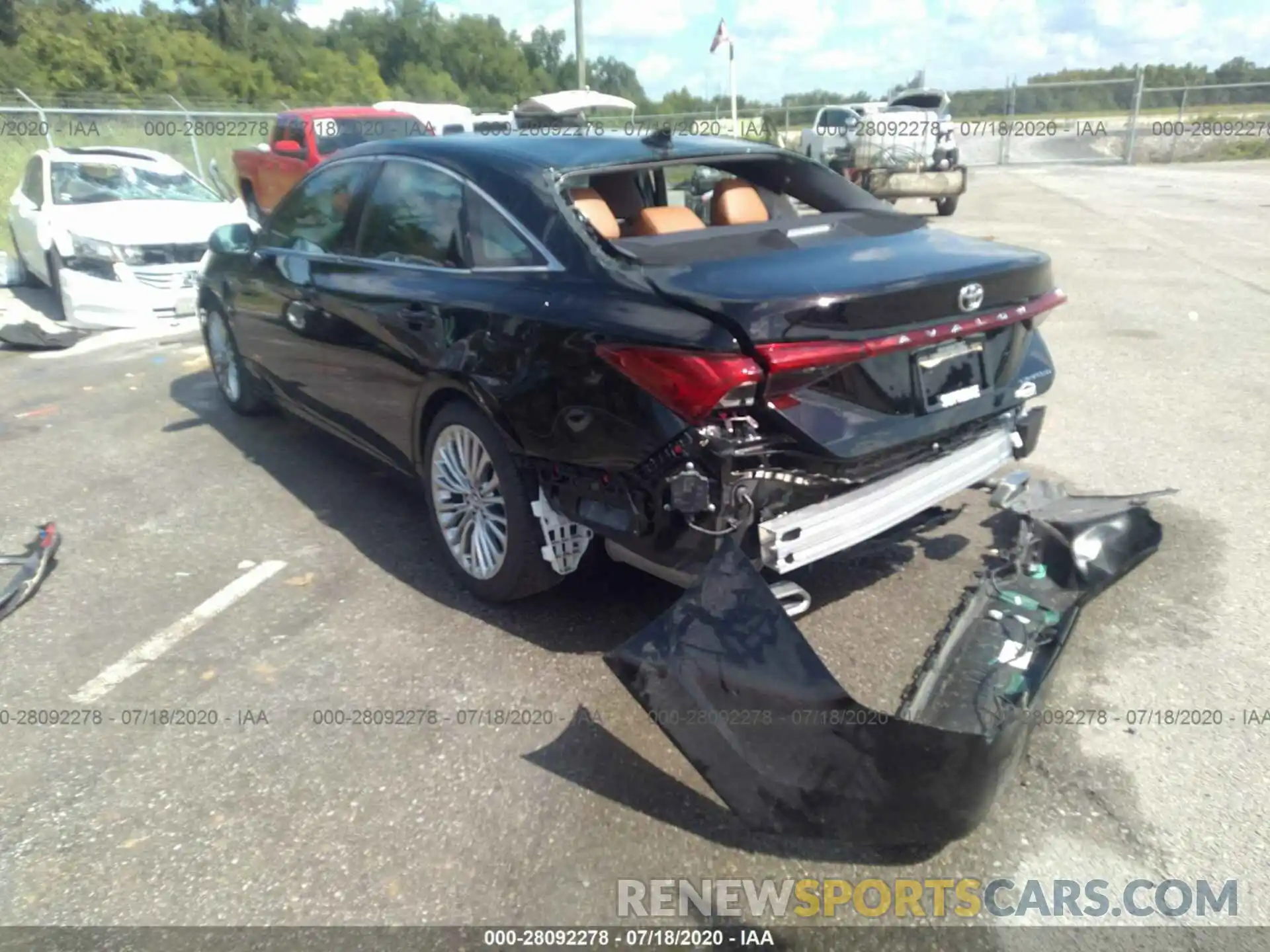 3 Photograph of a damaged car 4T1DZ1FB4LU043867 TOYOTA AVALON 2020