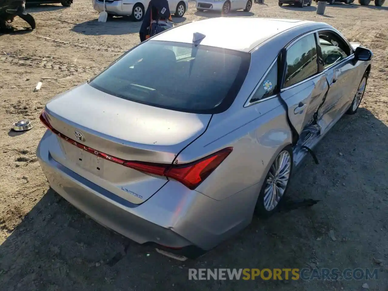 4 Photograph of a damaged car 4T1DZ1FB8LU047095 TOYOTA AVALON 2020