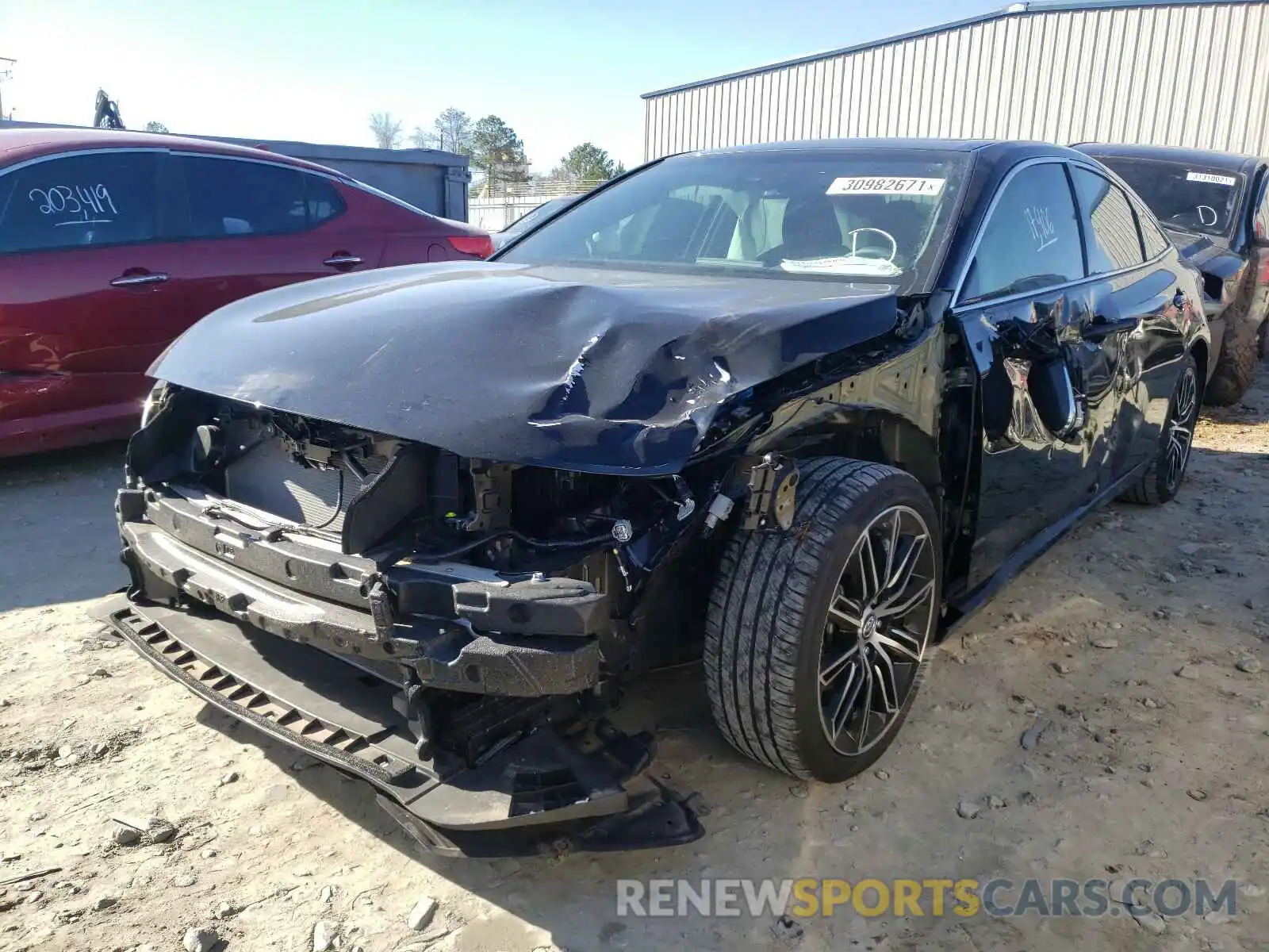 2 Photograph of a damaged car 4T1EZ1FB1LU045242 TOYOTA AVALON 2020