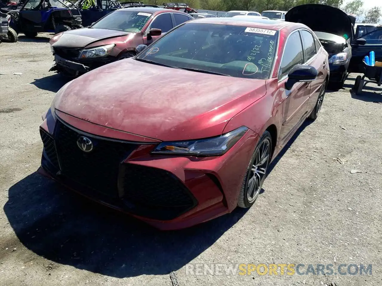 2 Photograph of a damaged car 4T1HZ1FBXLU047066 TOYOTA AVALON 2020