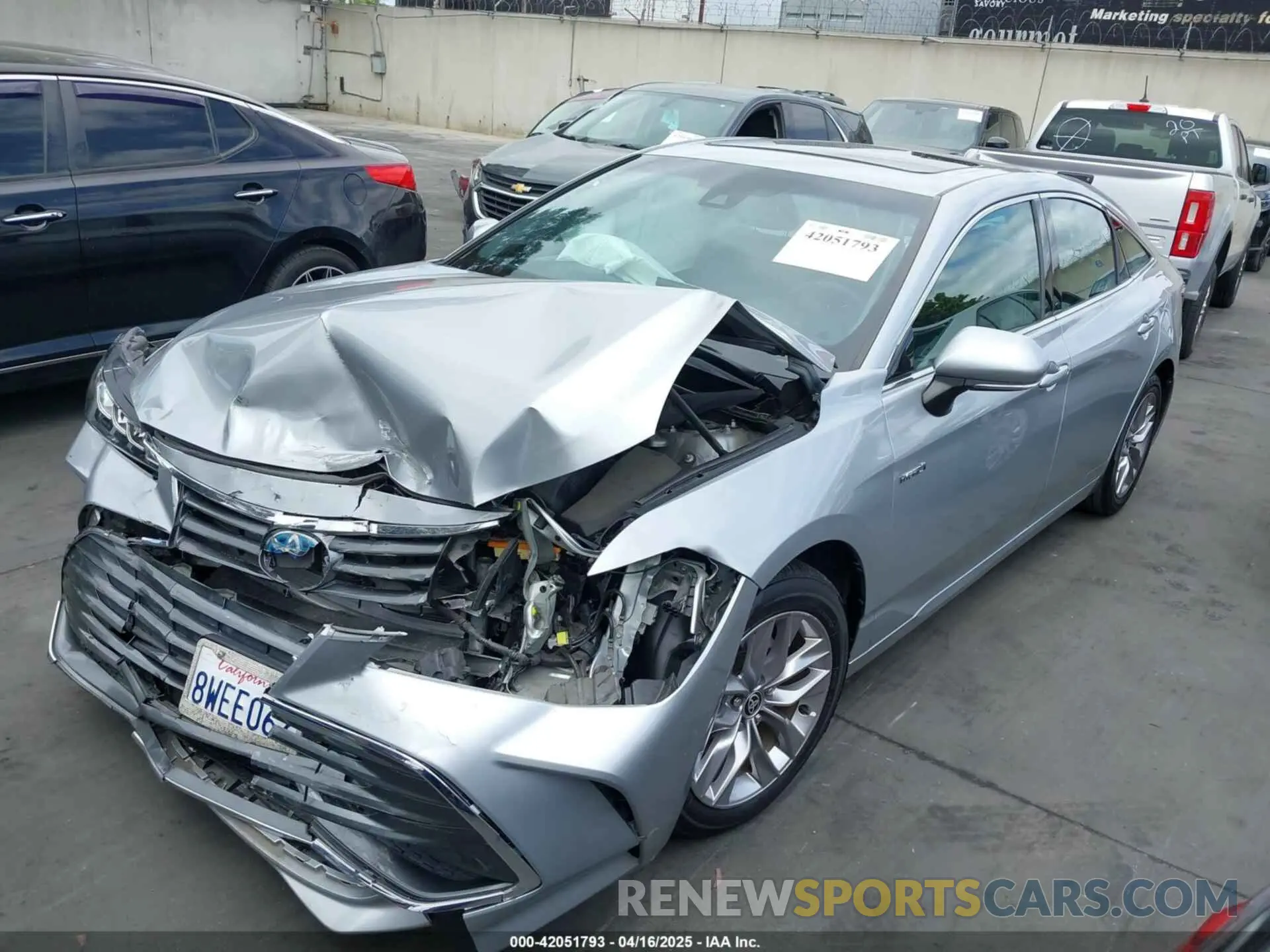 2 Photograph of a damaged car 4T1AA1AB3MU003279 TOYOTA AVALON 2021