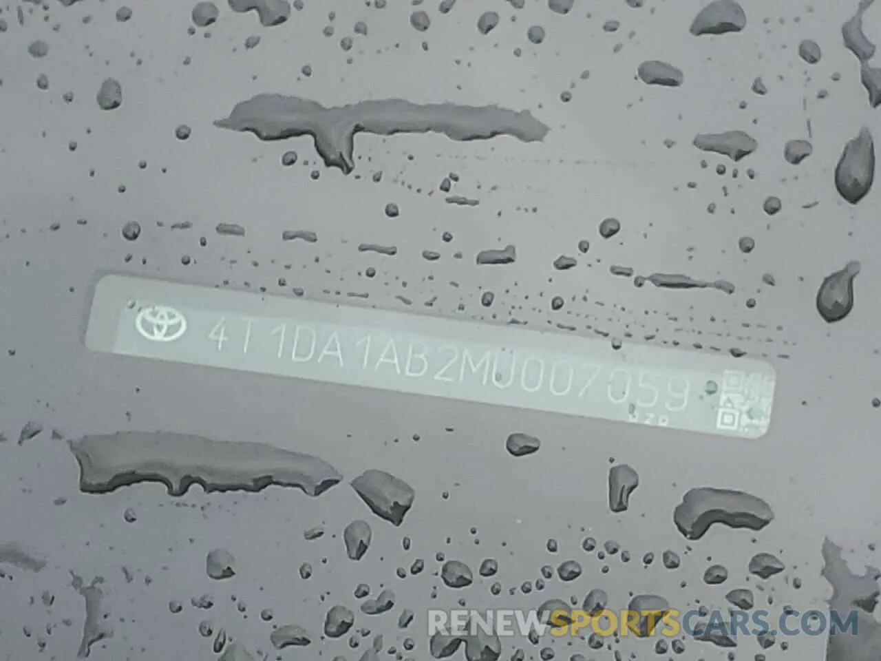 12 Photograph of a damaged car 4T1DA1AB2MU007059 TOYOTA AVALON 2021