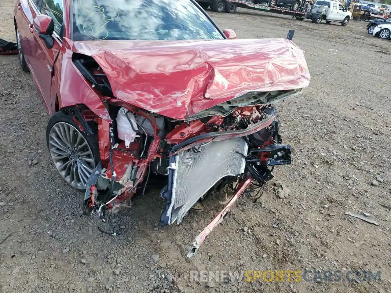 9 Photograph of a damaged car 4T1DA1ABXMU004779 TOYOTA AVALON 2021