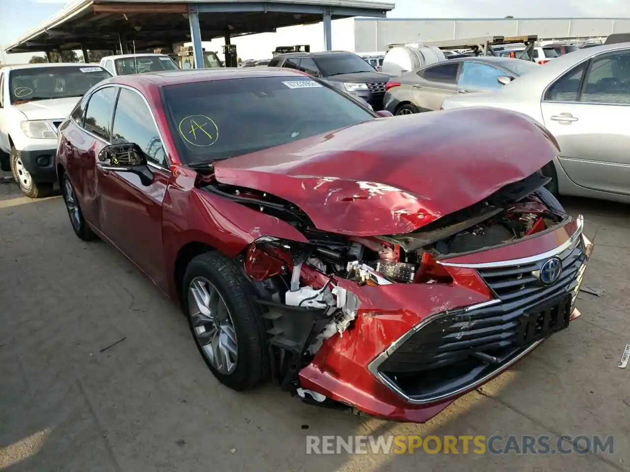 1 Photograph of a damaged car 4T1AA1AB6NU014682 TOYOTA AVALON 2022