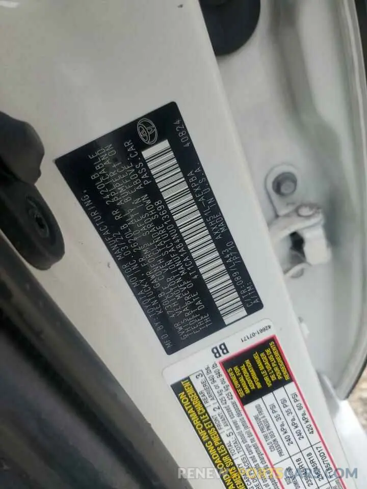 13 Photograph of a damaged car 4T1CA1AB4NU013698 TOYOTA AVALON 2022