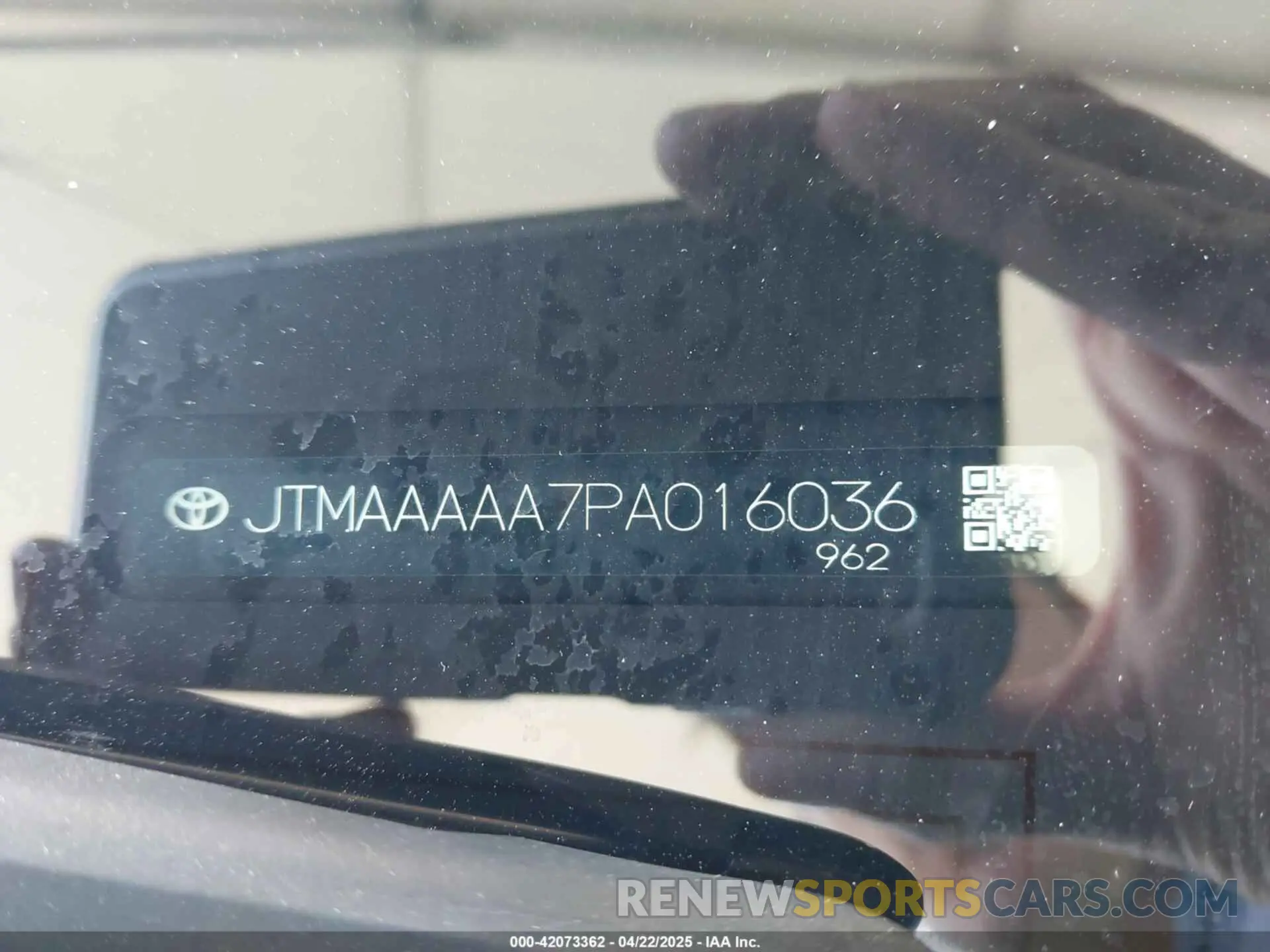 9 Photograph of a damaged car JTMAAAAA7PA016036 TOYOTA BZ4X 2023