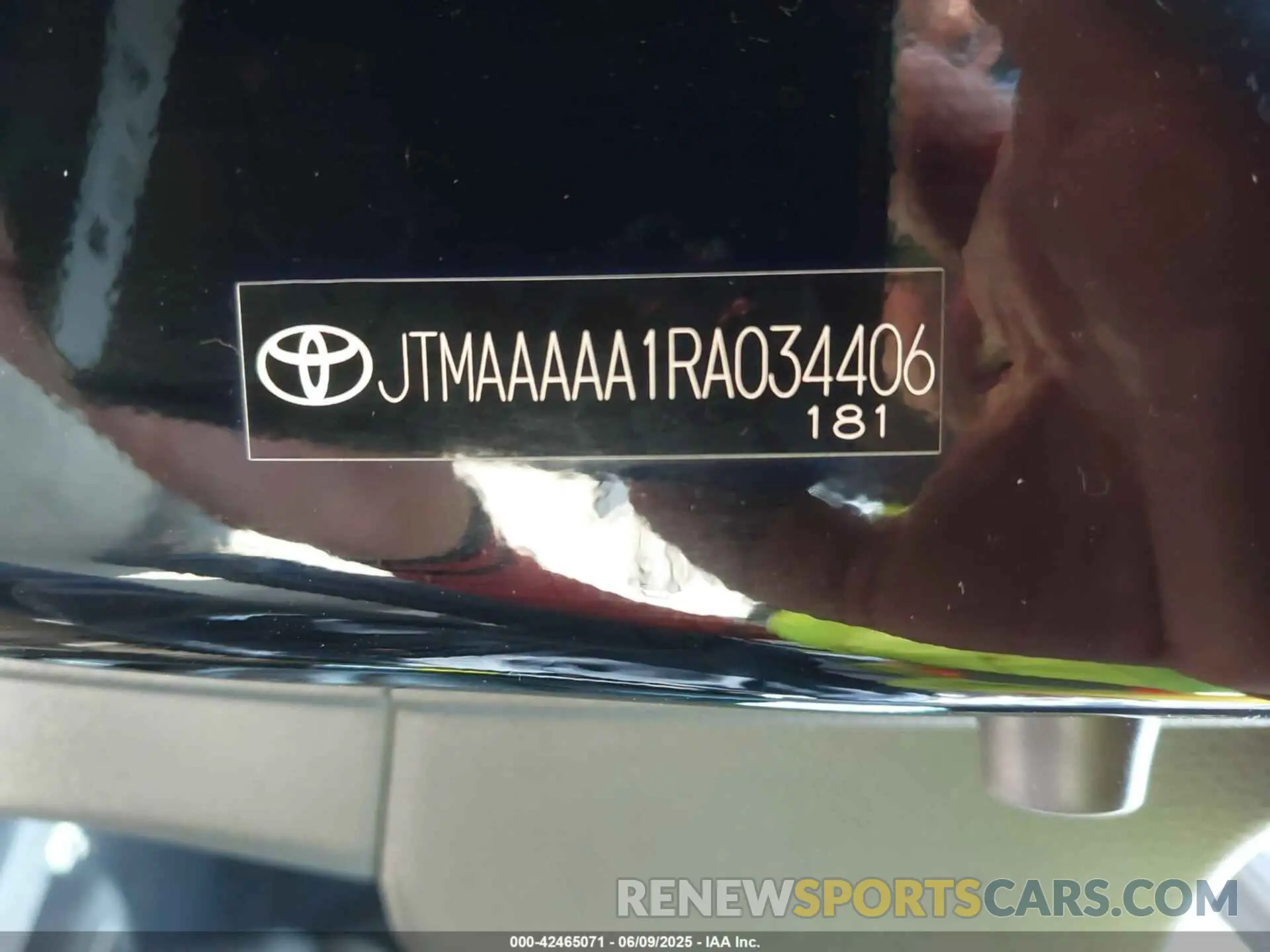 9 Photograph of a damaged car JTMAAAAA1RA034406 TOYOTA BZ4X 2024