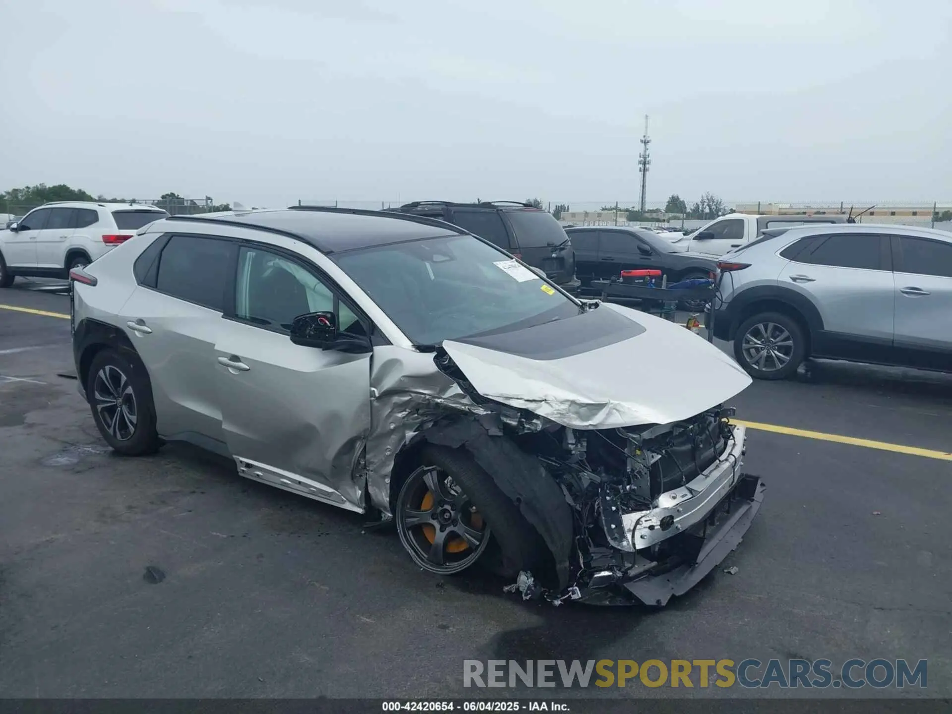 1 Photograph of a damaged car JTMAAAAAXRA043301 TOYOTA BZ4X 2024