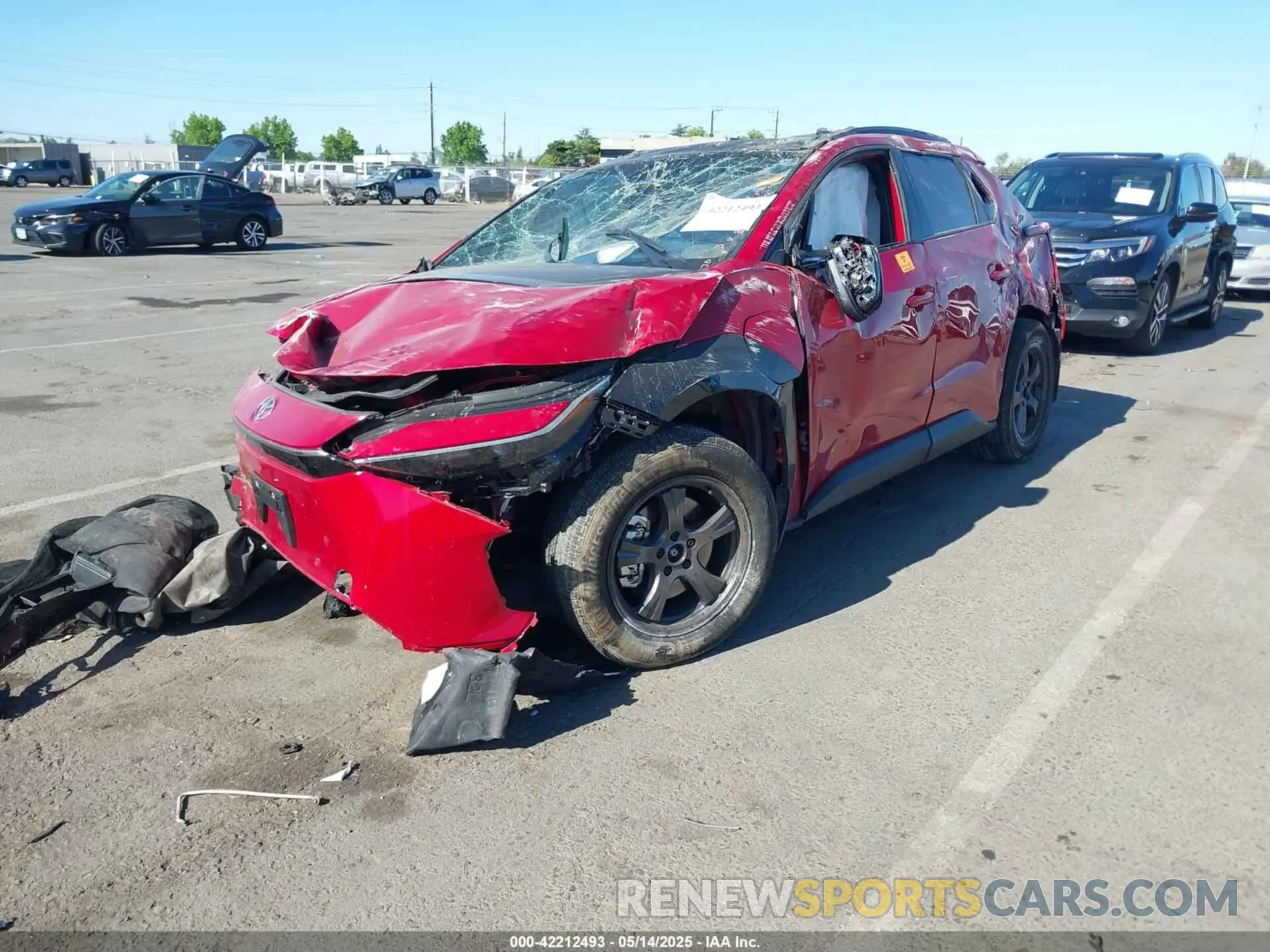 2 Photograph of a damaged car JTMABACAXRA078351 TOYOTA BZ4X 2024