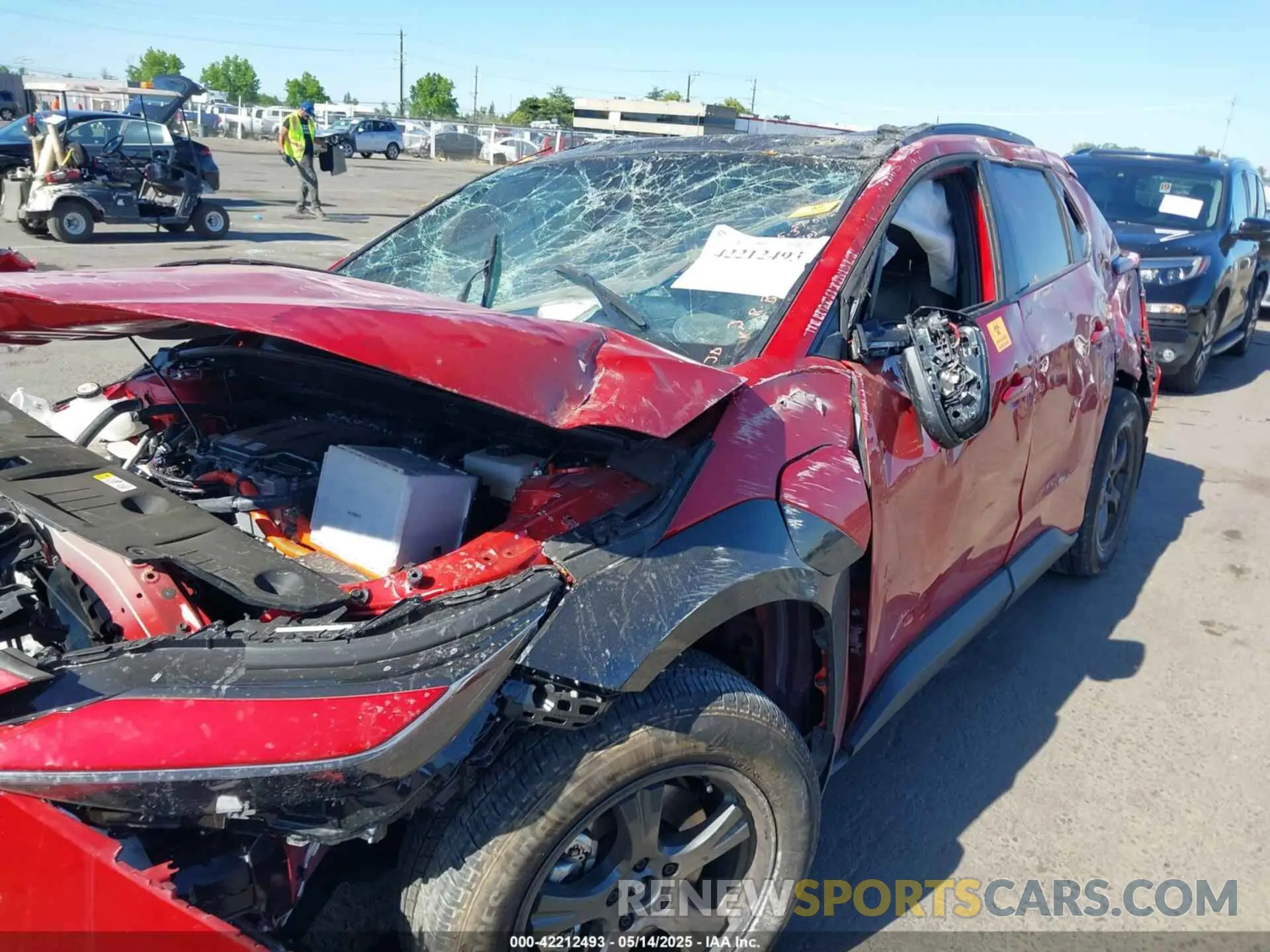 6 Photograph of a damaged car JTMABACAXRA078351 TOYOTA BZ4X 2024