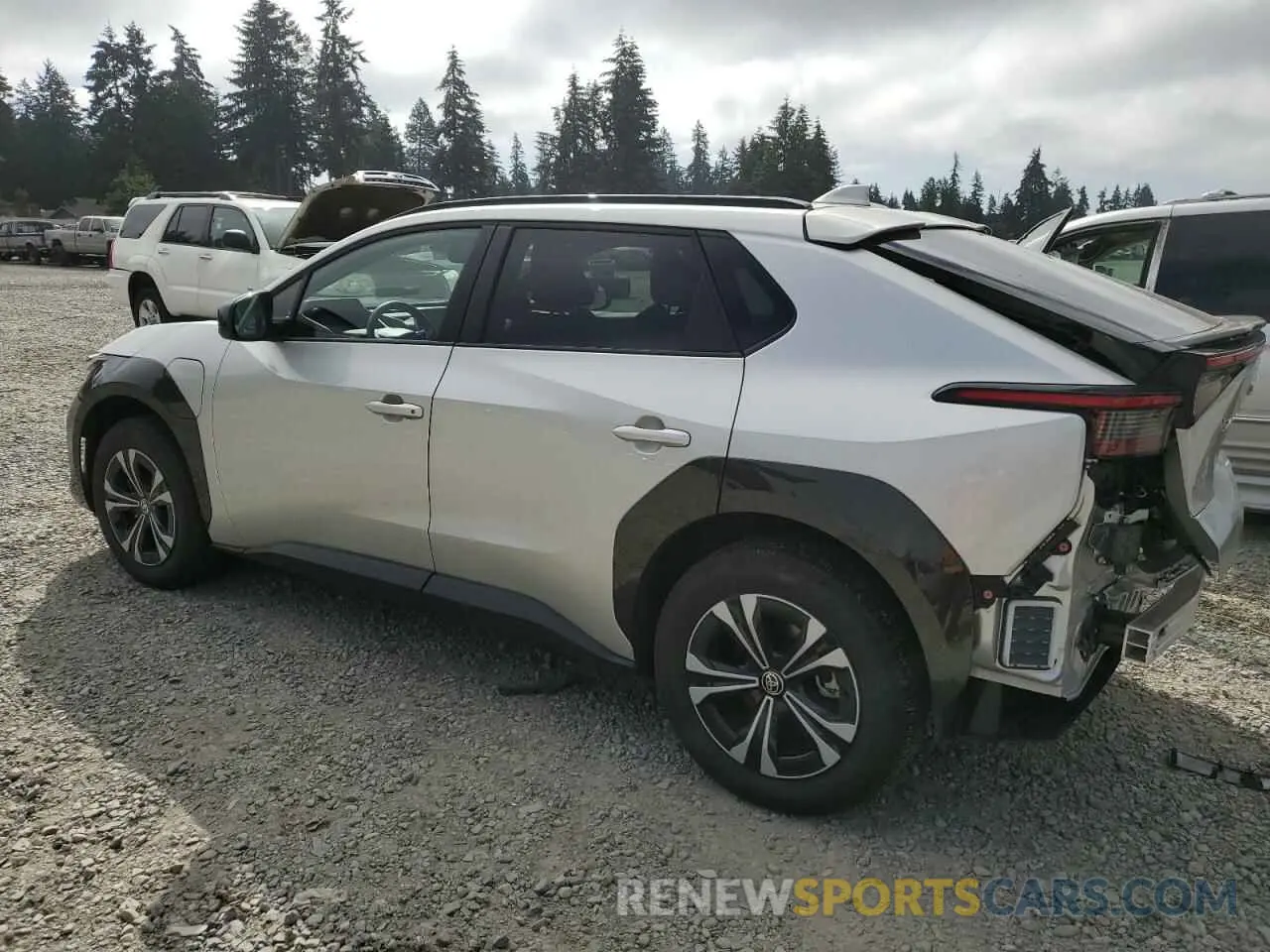 2 Photograph of a damaged car JTMABACAXPA015022 TOYOTA BZ4X XLE 2023