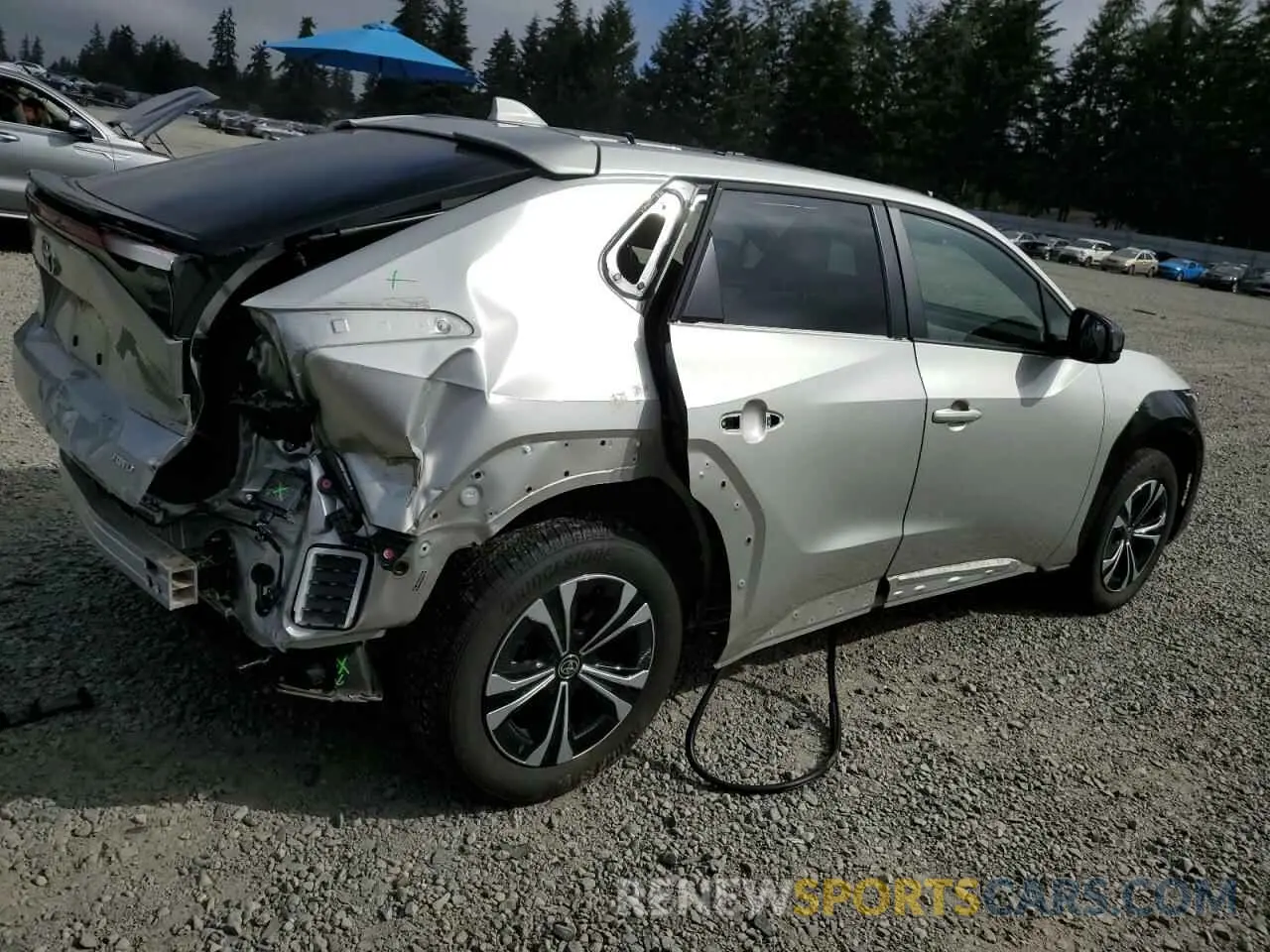 3 Photograph of a damaged car JTMABACAXPA015022 TOYOTA BZ4X XLE 2023