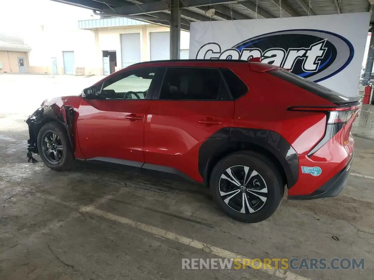 2 Photograph of a damaged car JTMAAAAA4RA048414 TOYOTA BZ4X XLE 2024
