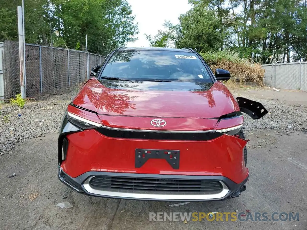 5 Photograph of a damaged car JTMABACA2RA059647 TOYOTA BZ4X XLE 2024