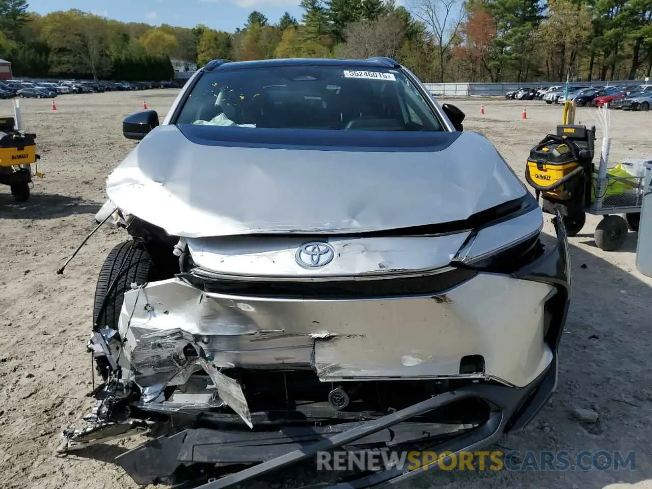 5 Photograph of a damaged car JTMABACAXRA053546 TOYOTA BZ4X XLE 2024