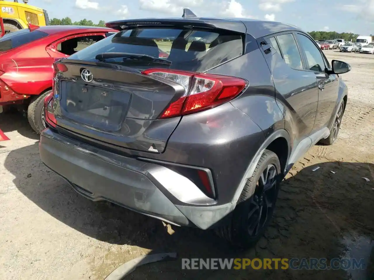 4 Photograph of a damaged car JTNKHMBX0J1003345 TOYOTA C-HR 2019