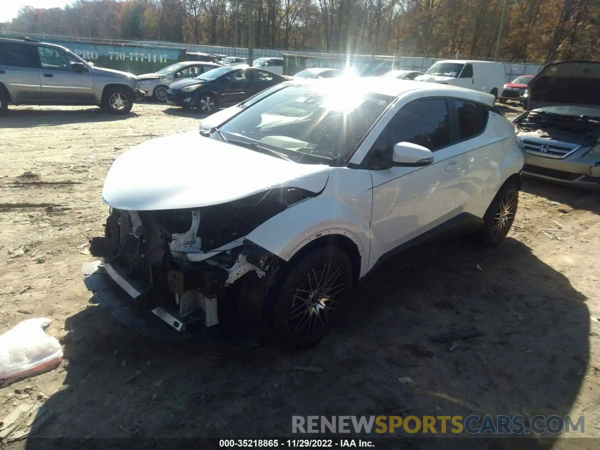 2 Photograph of a damaged car JTNKHMBX0K1016307 TOYOTA C-HR 2019