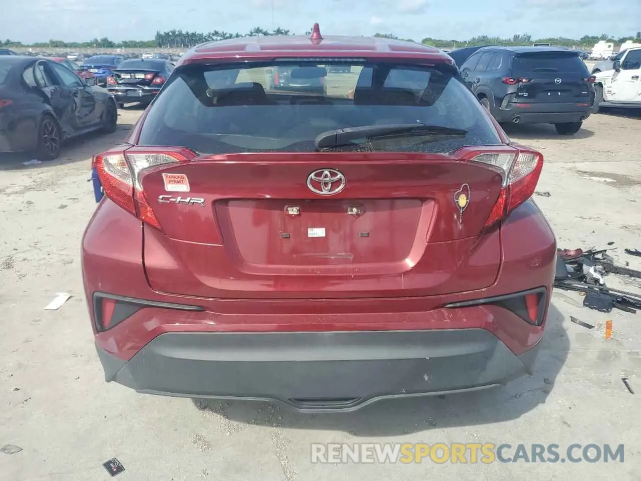 6 Photograph of a damaged car JTNKHMBX0K1017361 TOYOTA C-HR 2019