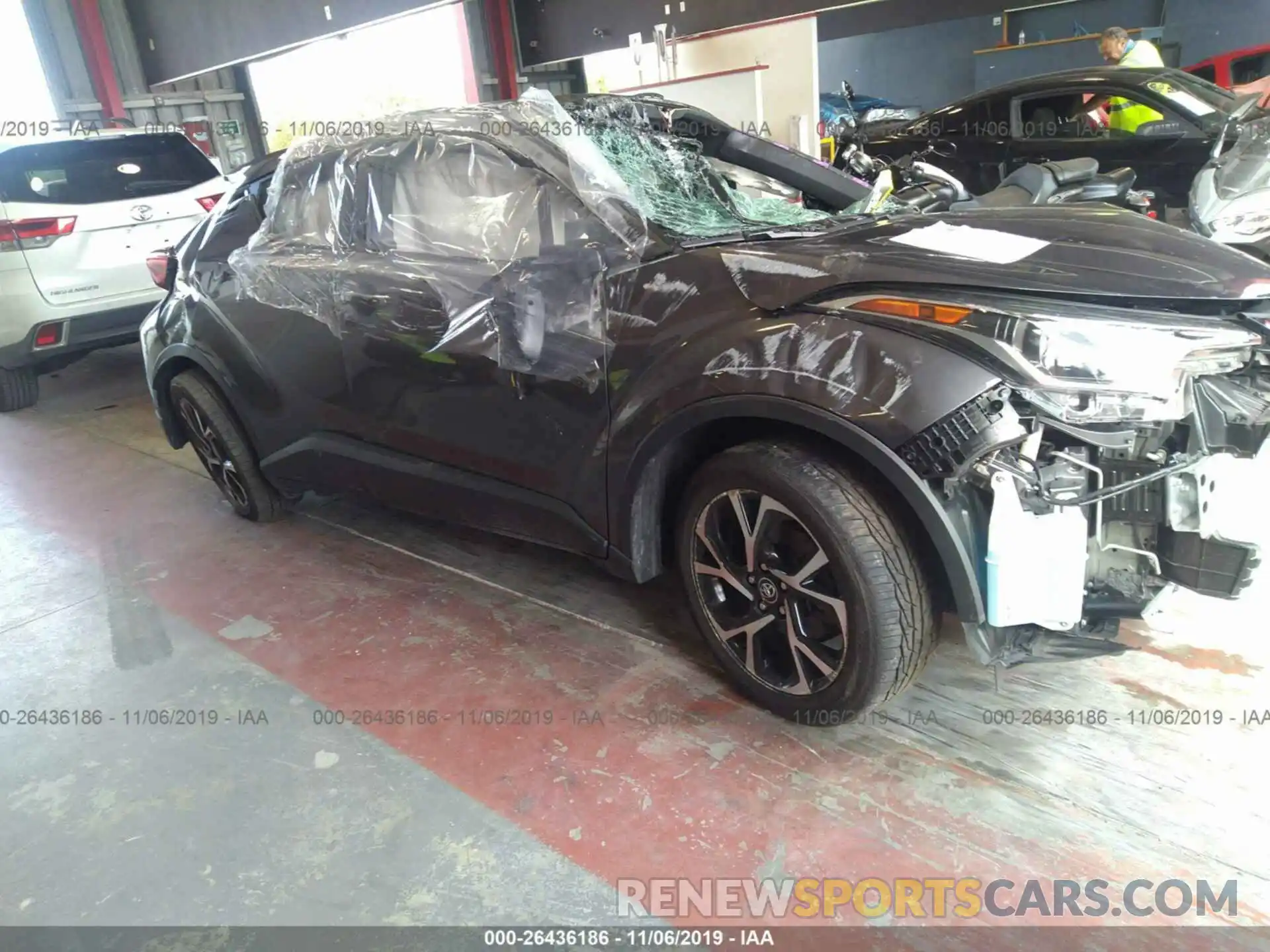 1 Photograph of a damaged car JTNKHMBX0K1017960 TOYOTA C-HR 2019