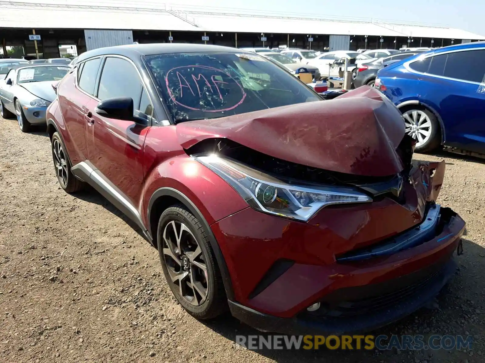 1 Photograph of a damaged car JTNKHMBX0K1018400 TOYOTA C-HR 2019