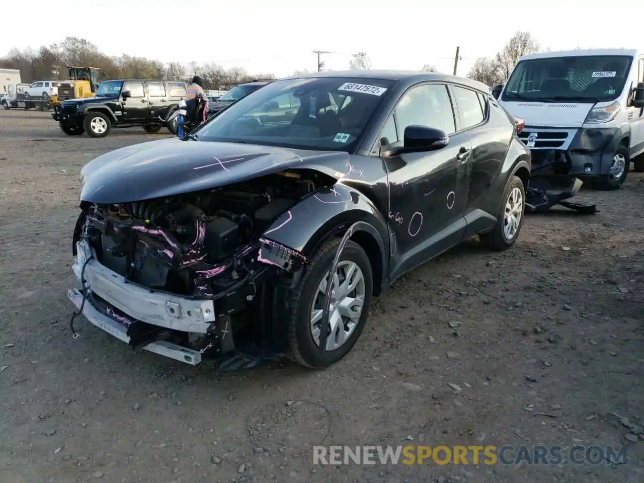 1 Photograph of a damaged car JTNKHMBX0K1019126 TOYOTA C-HR 2019