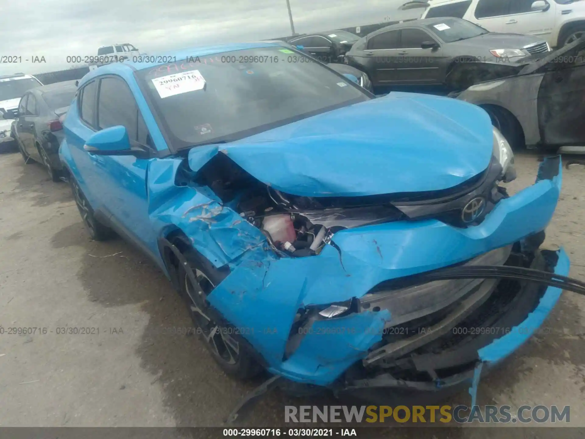 1 Photograph of a damaged car JTNKHMBX0K1021815 TOYOTA C-HR 2019