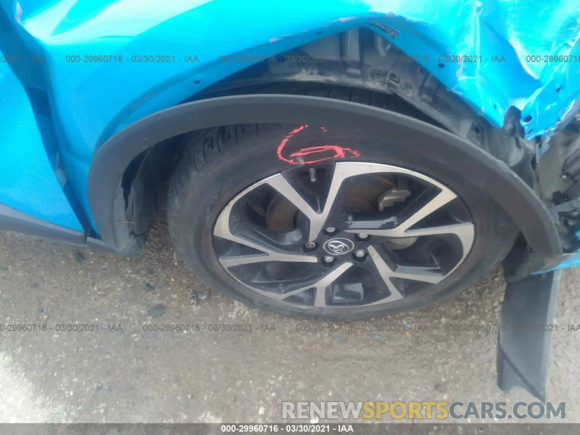 14 Photograph of a damaged car JTNKHMBX0K1021815 TOYOTA C-HR 2019