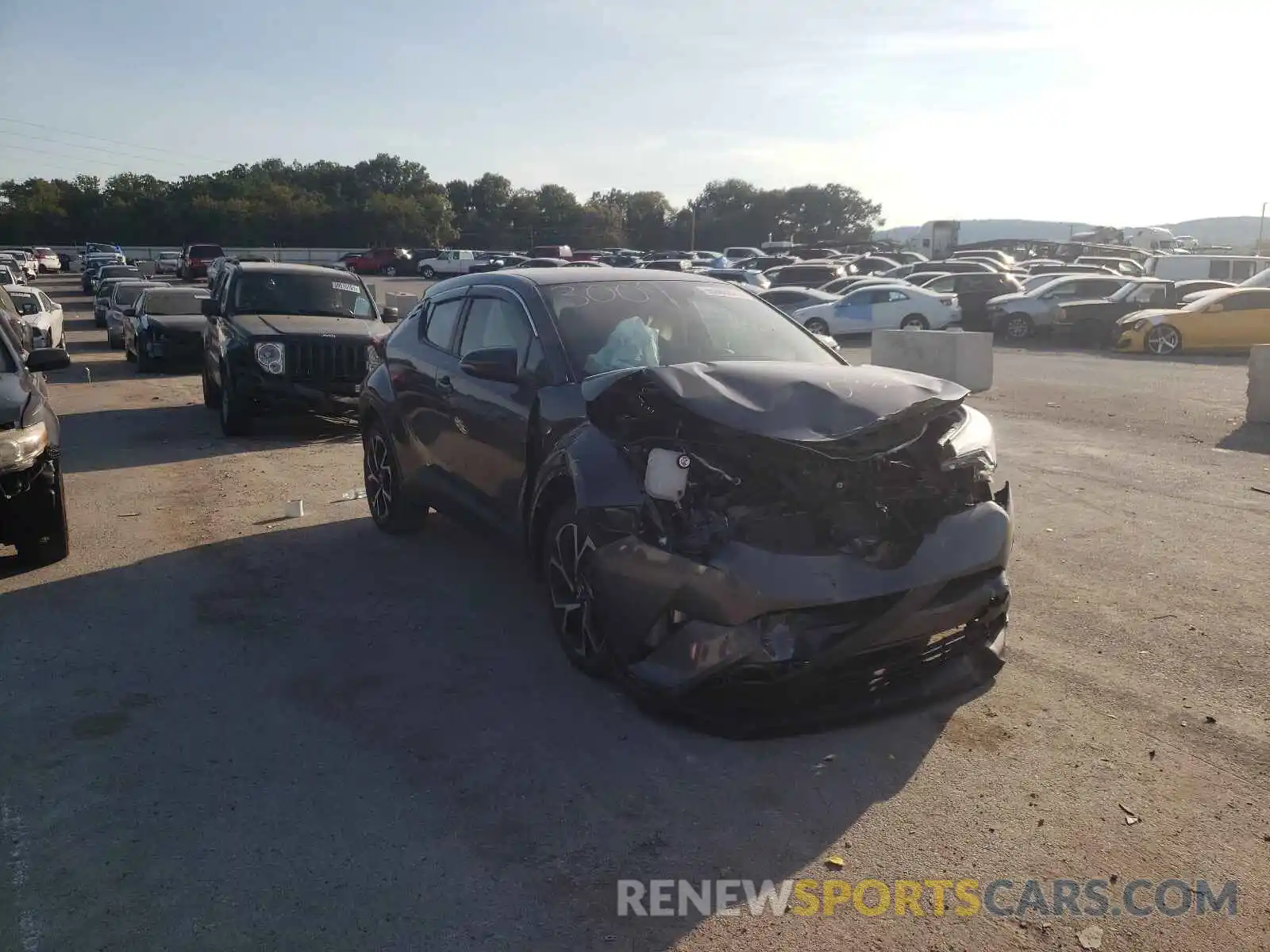 1 Photograph of a damaged car JTNKHMBX0K1033009 TOYOTA C-HR 2019