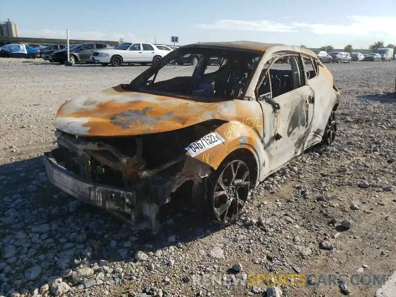 2 Photograph of a damaged car JTNKHMBX0K1034709 TOYOTA C-HR 2019