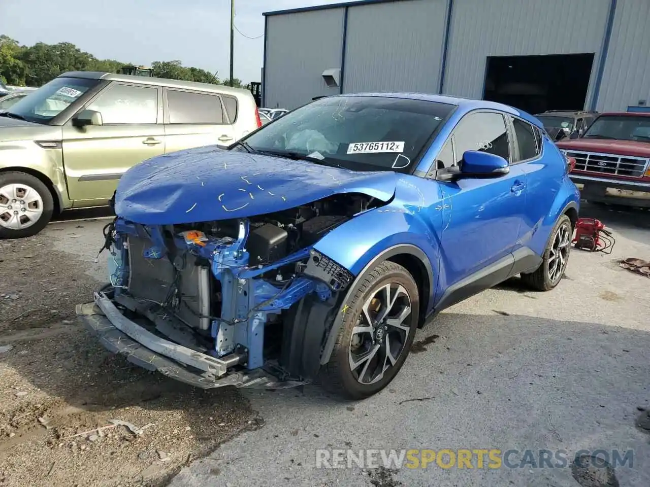 2 Photograph of a damaged car JTNKHMBX0K1035312 TOYOTA C-HR 2019