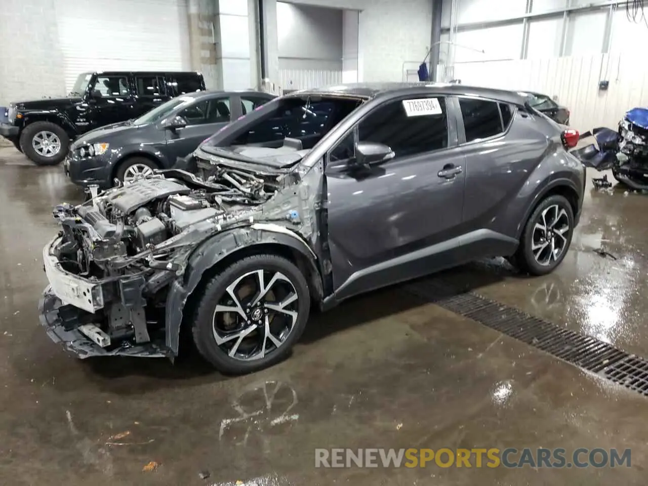 1 Photograph of a damaged car JTNKHMBX0K1035603 TOYOTA C-HR 2019