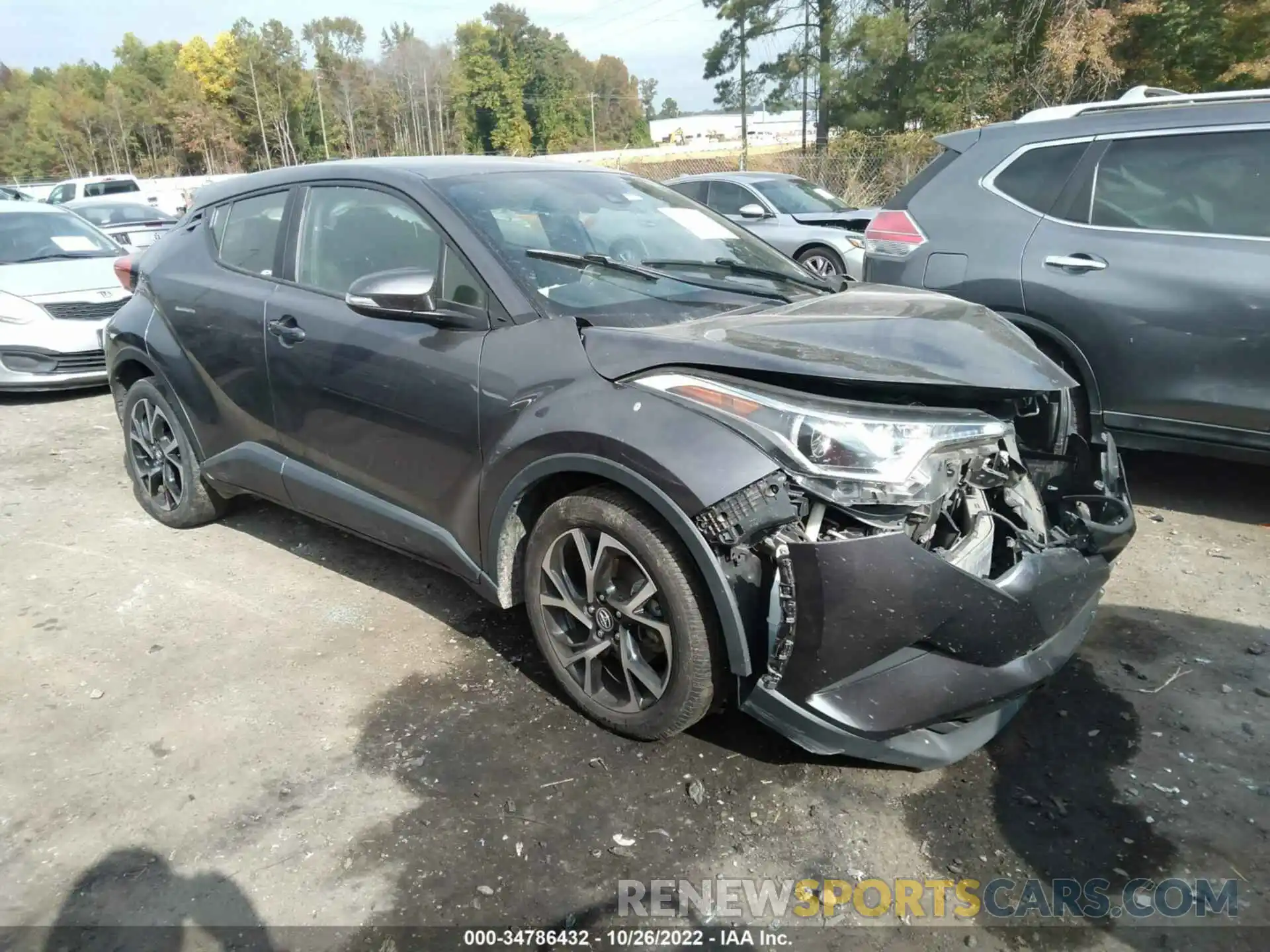 1 Photograph of a damaged car JTNKHMBX0K1036234 TOYOTA C-HR 2019