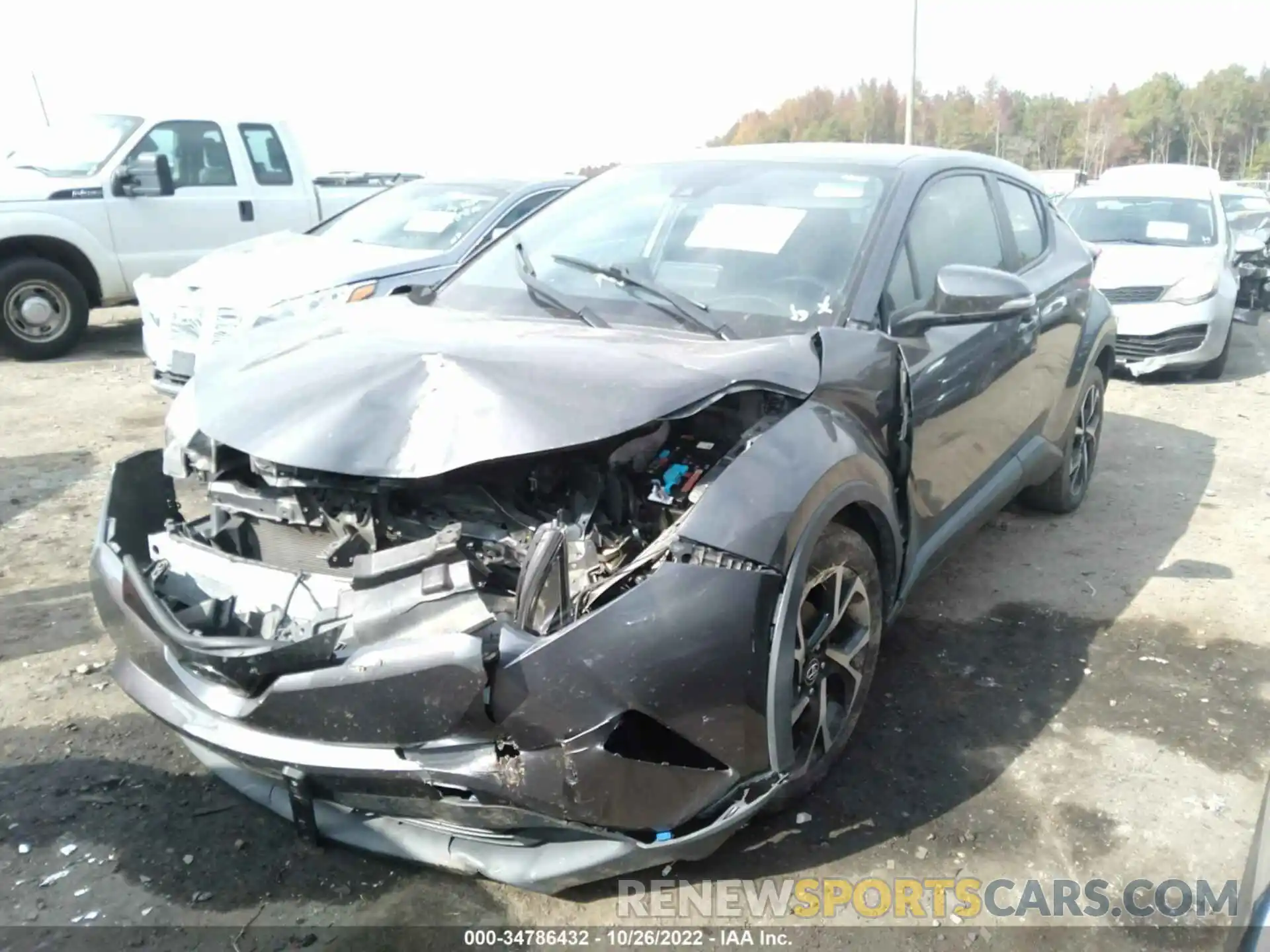 2 Photograph of a damaged car JTNKHMBX0K1036234 TOYOTA C-HR 2019