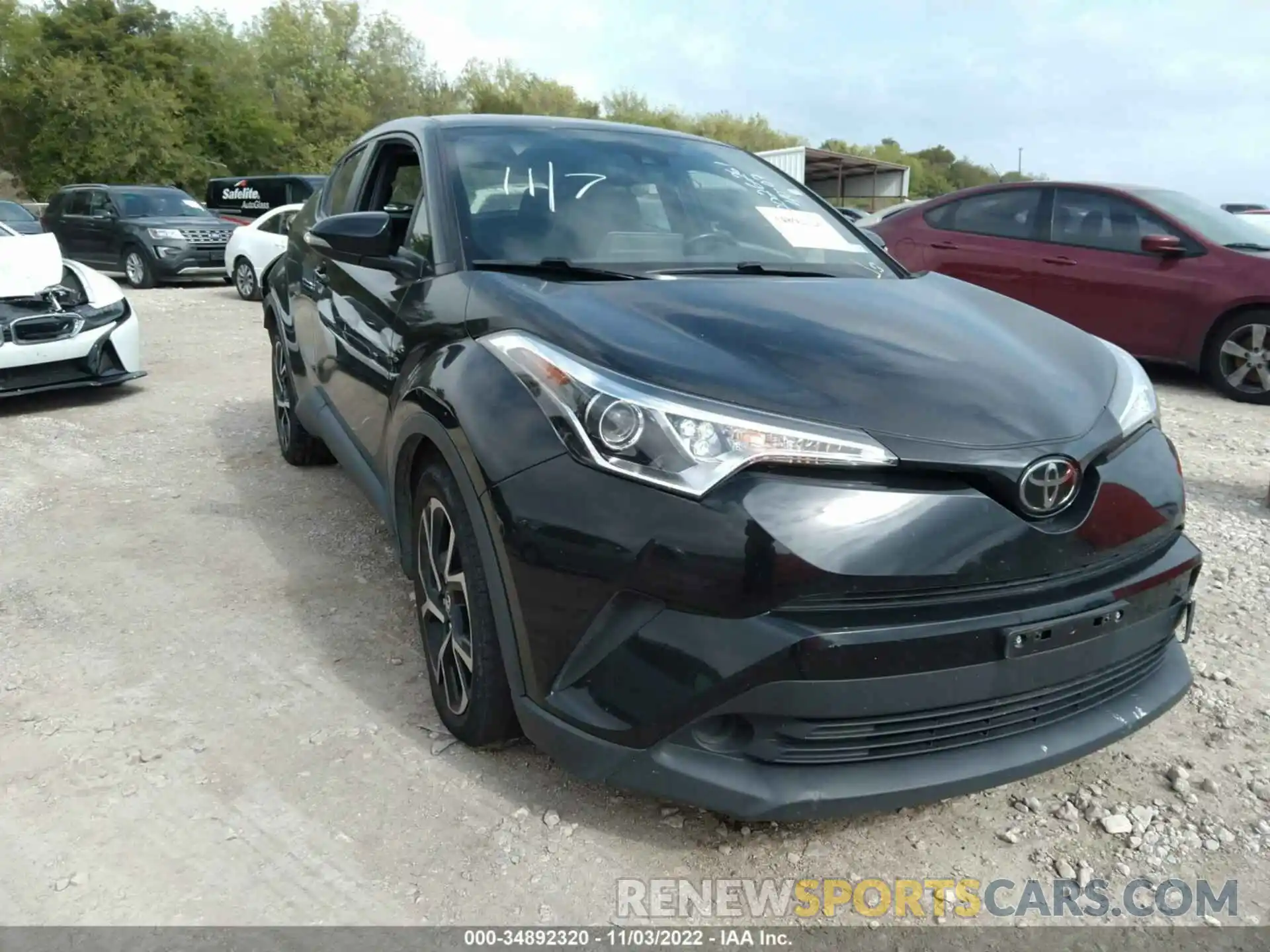 1 Photograph of a damaged car JTNKHMBX0K1036802 TOYOTA C-HR 2019