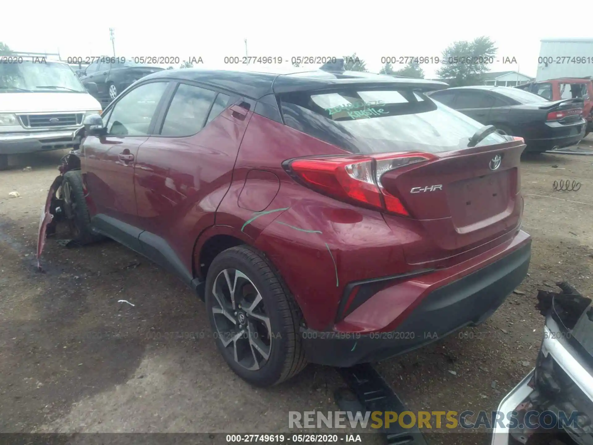 3 Photograph of a damaged car JTNKHMBX0K1049971 TOYOTA C-HR 2019