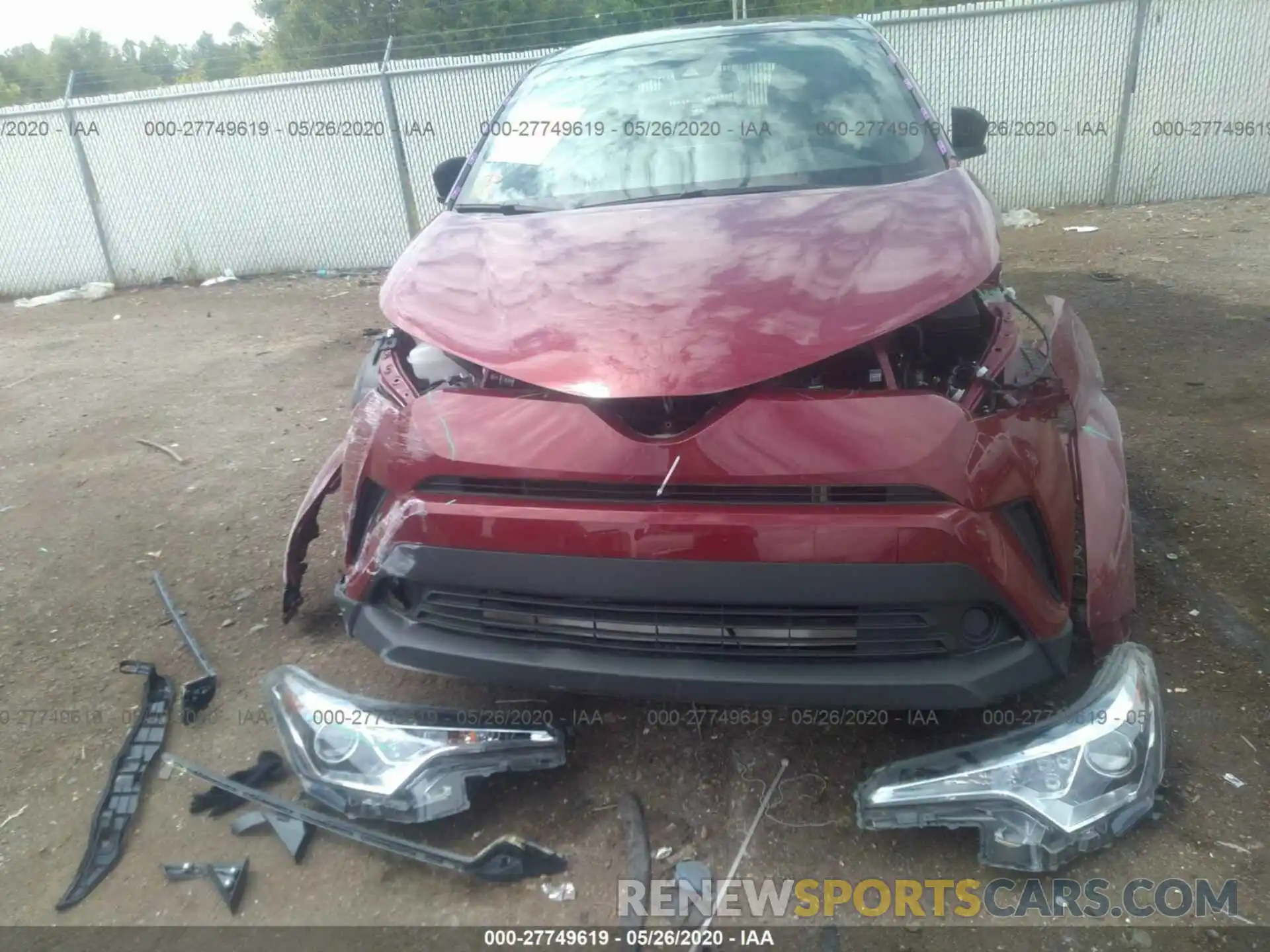 6 Photograph of a damaged car JTNKHMBX0K1049971 TOYOTA C-HR 2019