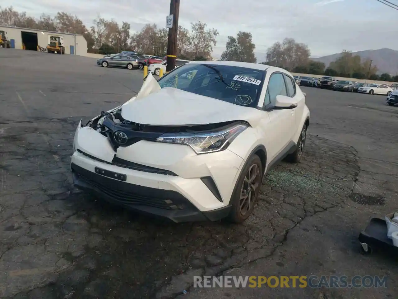 2 Photograph of a damaged car JTNKHMBX0K1050943 TOYOTA C-HR 2019