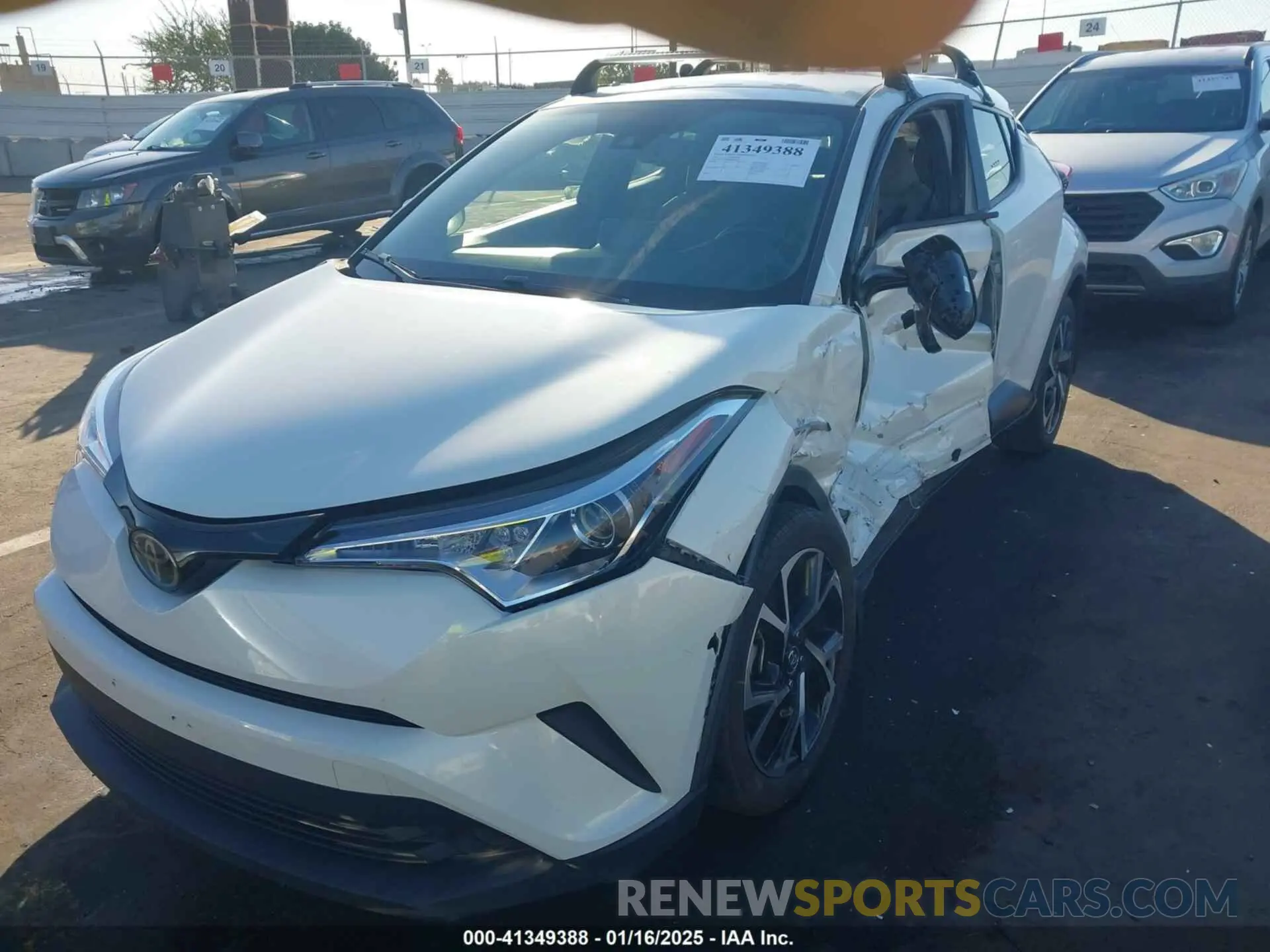 2 Photograph of a damaged car JTNKHMBX0K1053275 TOYOTA C-HR 2019