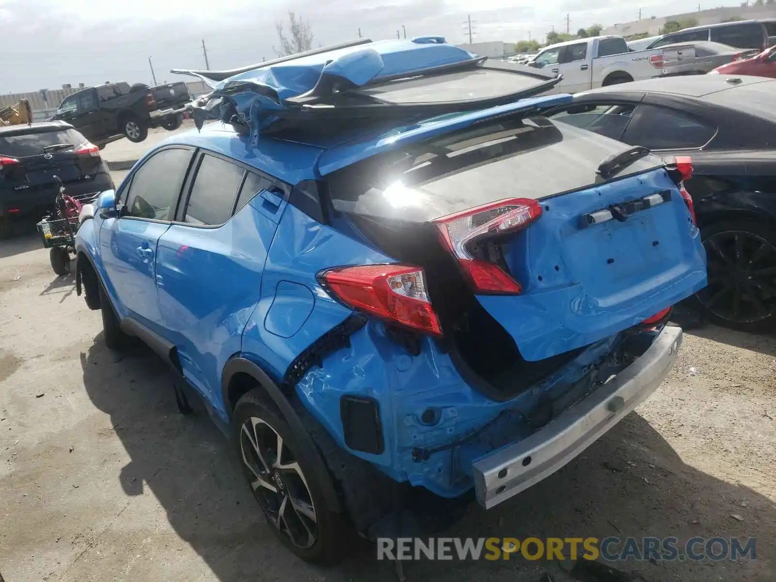 3 Photograph of a damaged car JTNKHMBX0K1053602 TOYOTA C-HR 2019