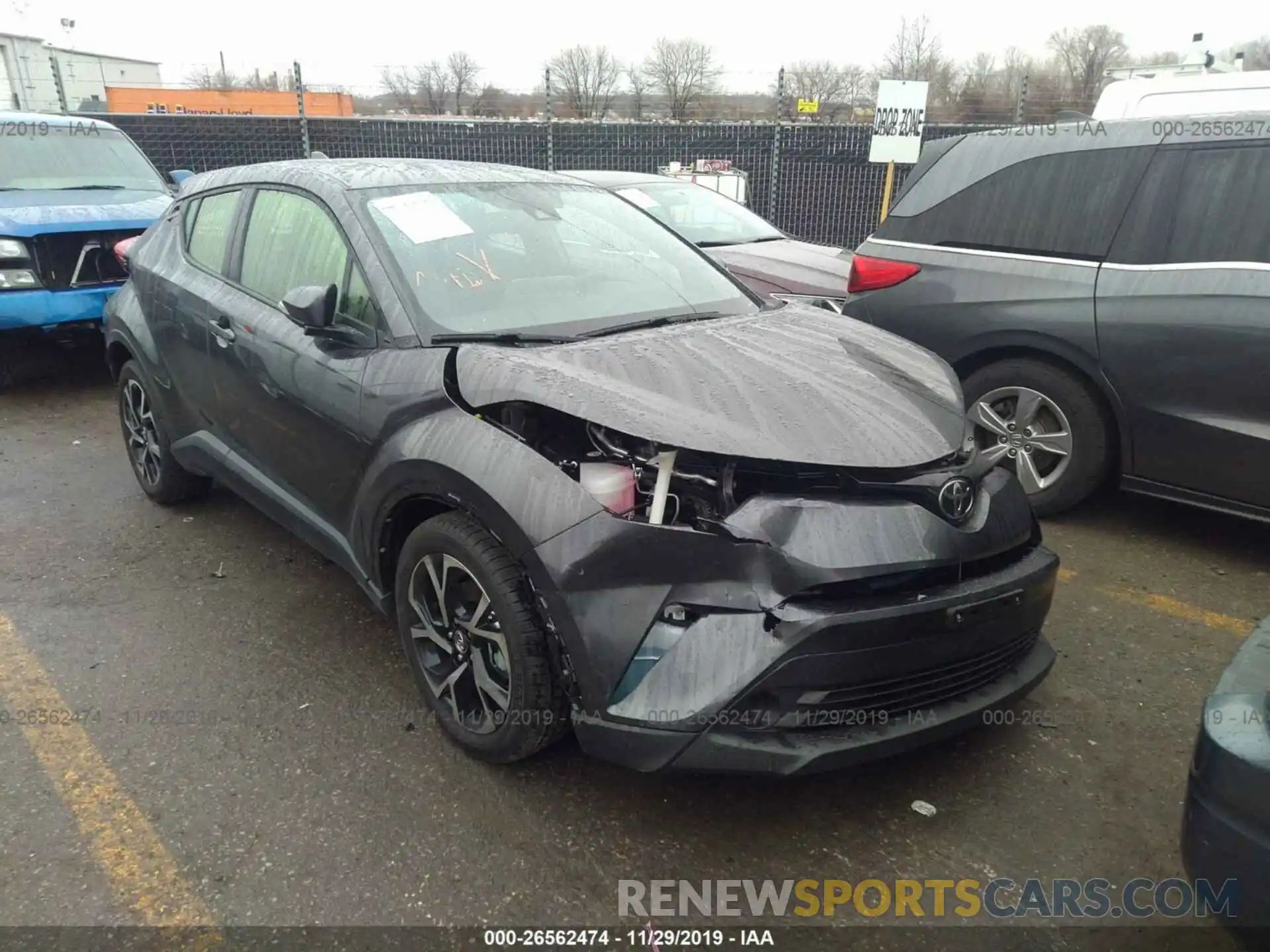 1 Photograph of a damaged car JTNKHMBX0K1056886 TOYOTA C-HR 2019