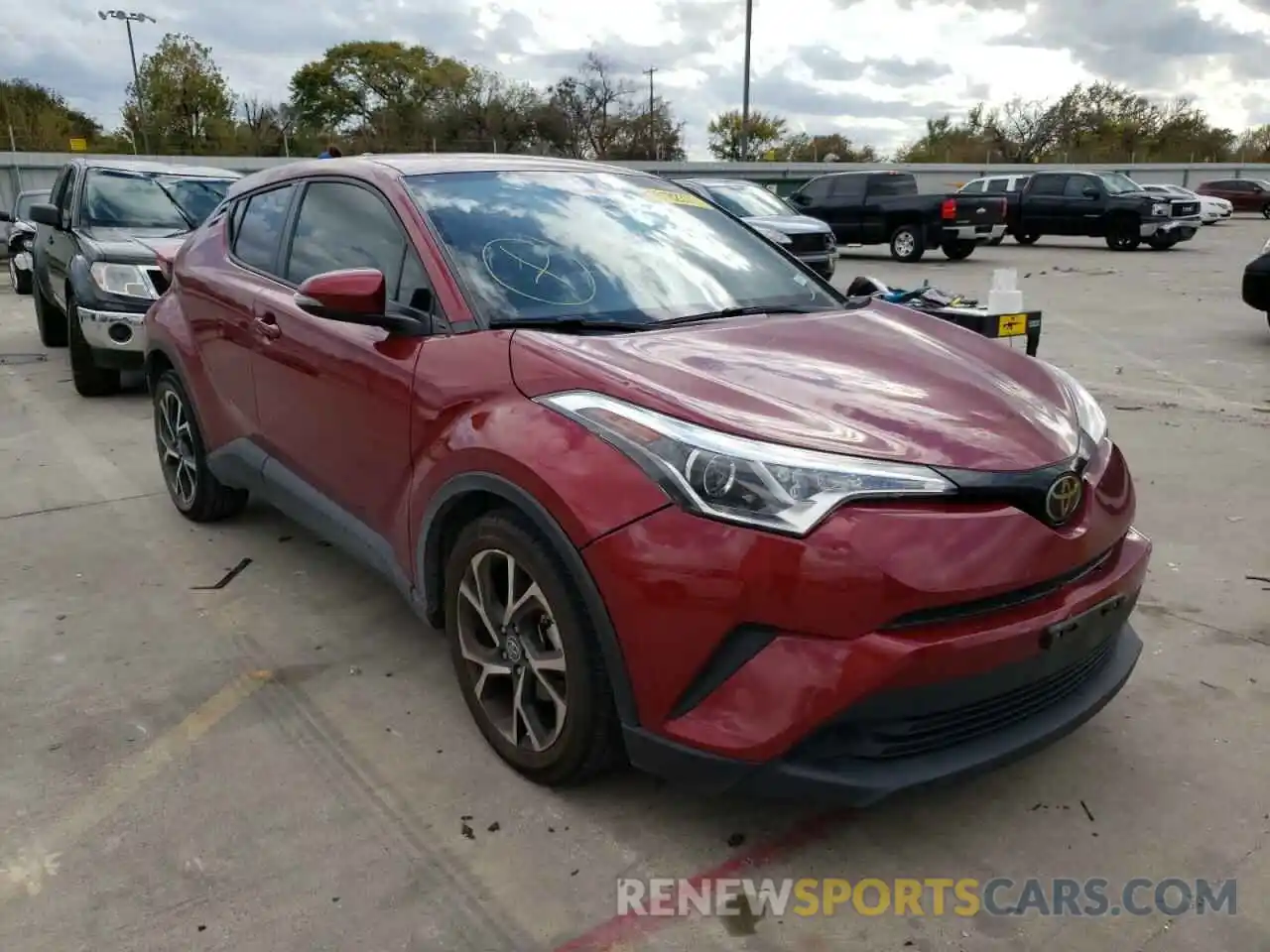 1 Photograph of a damaged car JTNKHMBX0K1058279 TOYOTA C-HR 2019