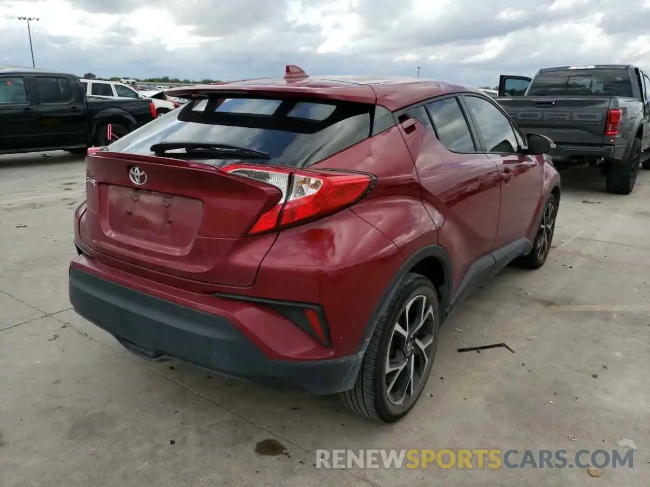 4 Photograph of a damaged car JTNKHMBX0K1058279 TOYOTA C-HR 2019