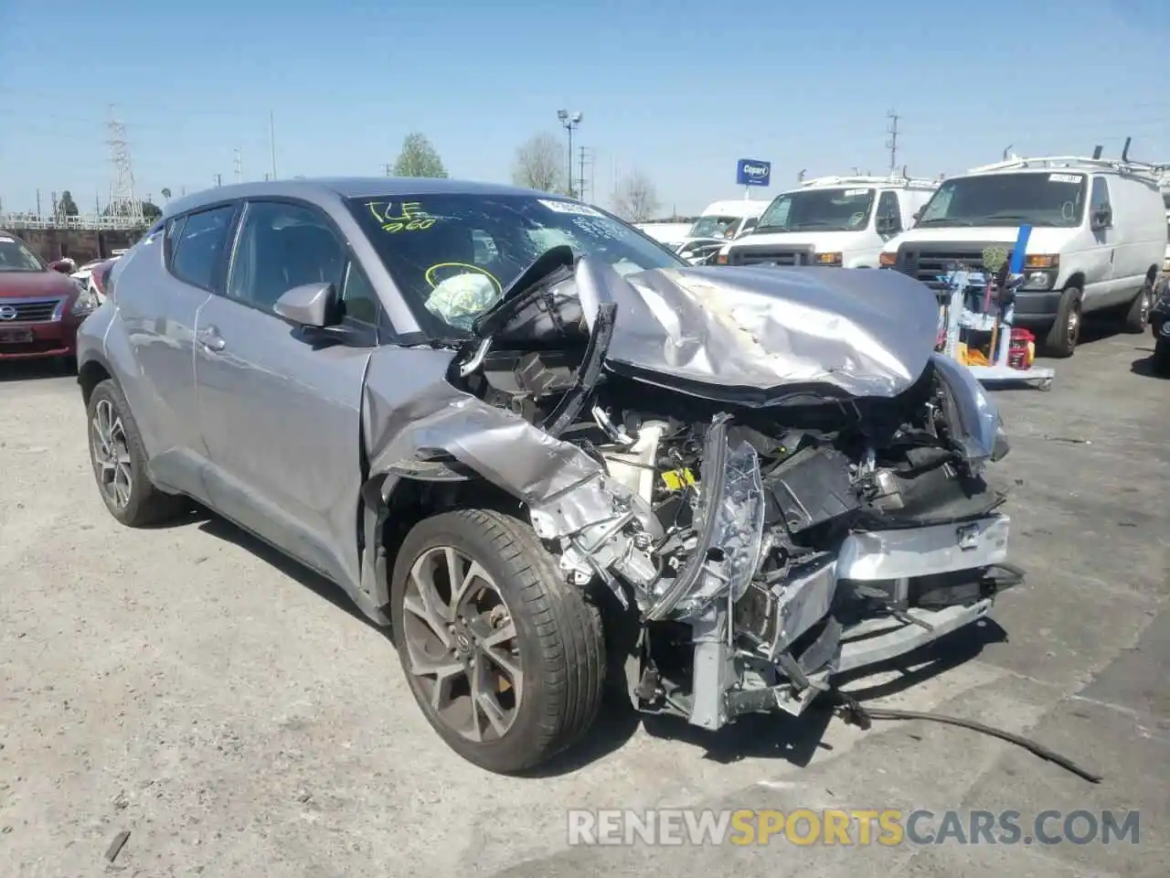 1 Photograph of a damaged car JTNKHMBX0K1062106 TOYOTA C-HR 2019