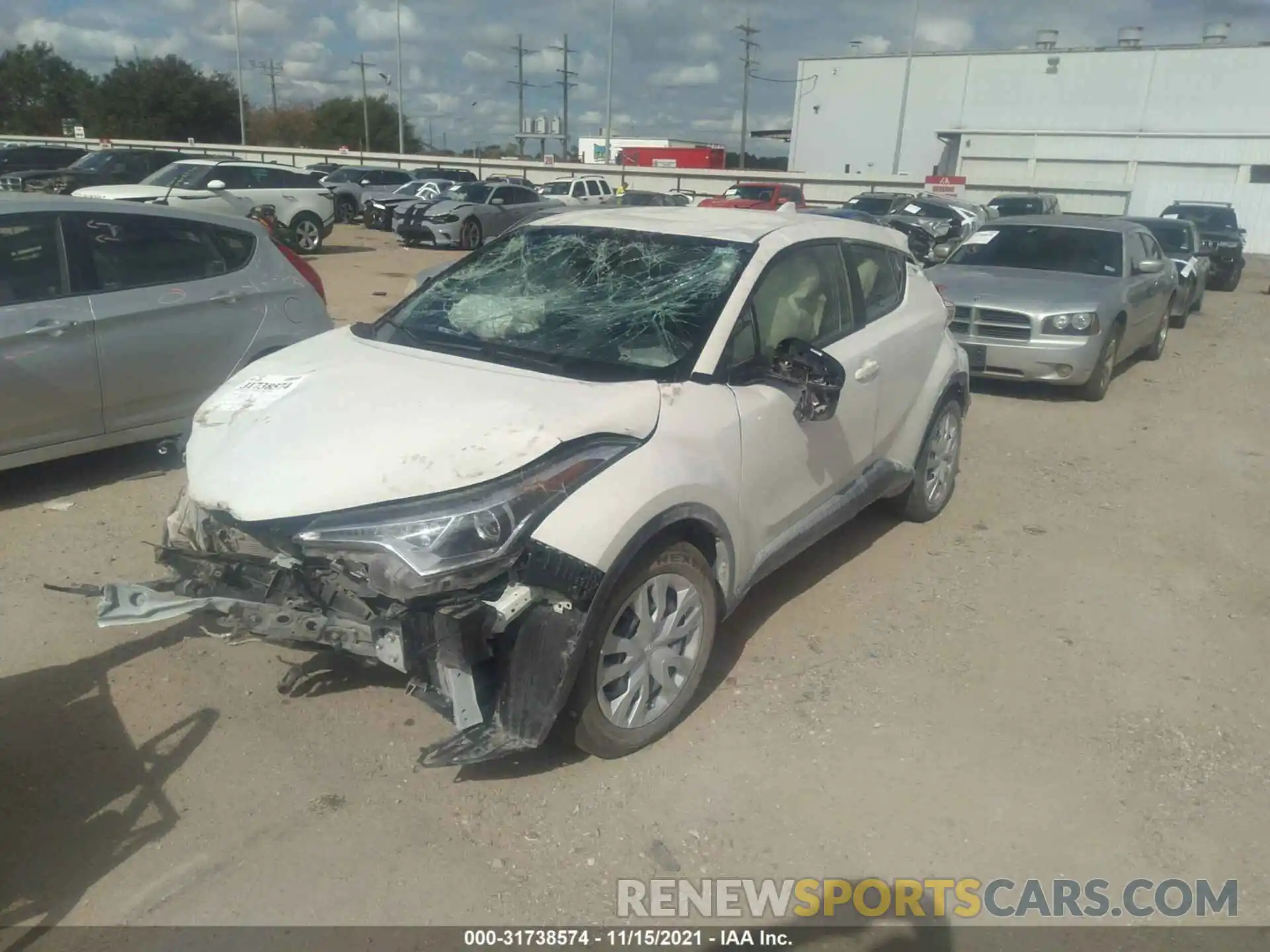 2 Photograph of a damaged car JTNKHMBX1K1012380 TOYOTA C-HR 2019