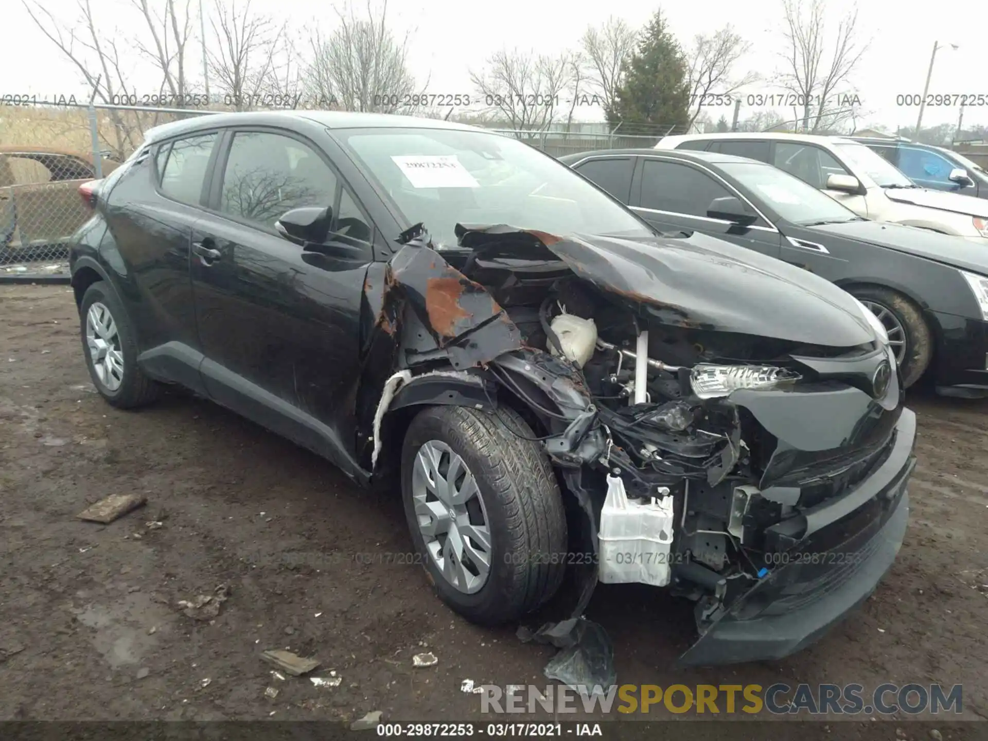 1 Photograph of a damaged car JTNKHMBX1K1013254 TOYOTA C-HR 2019