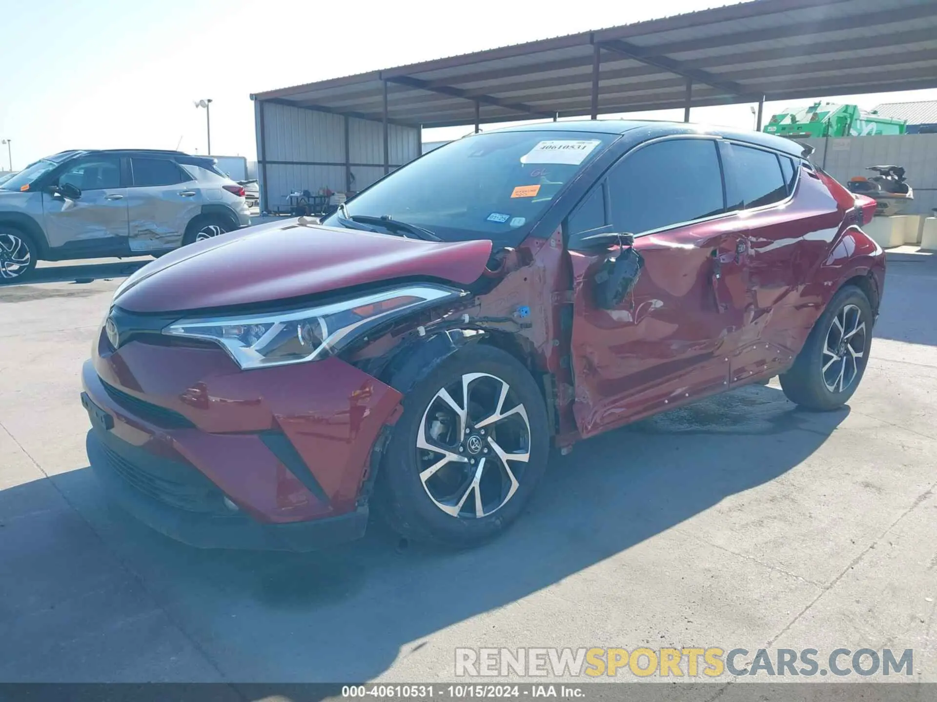 2 Photograph of a damaged car JTNKHMBX1K1022746 TOYOTA C-HR 2019