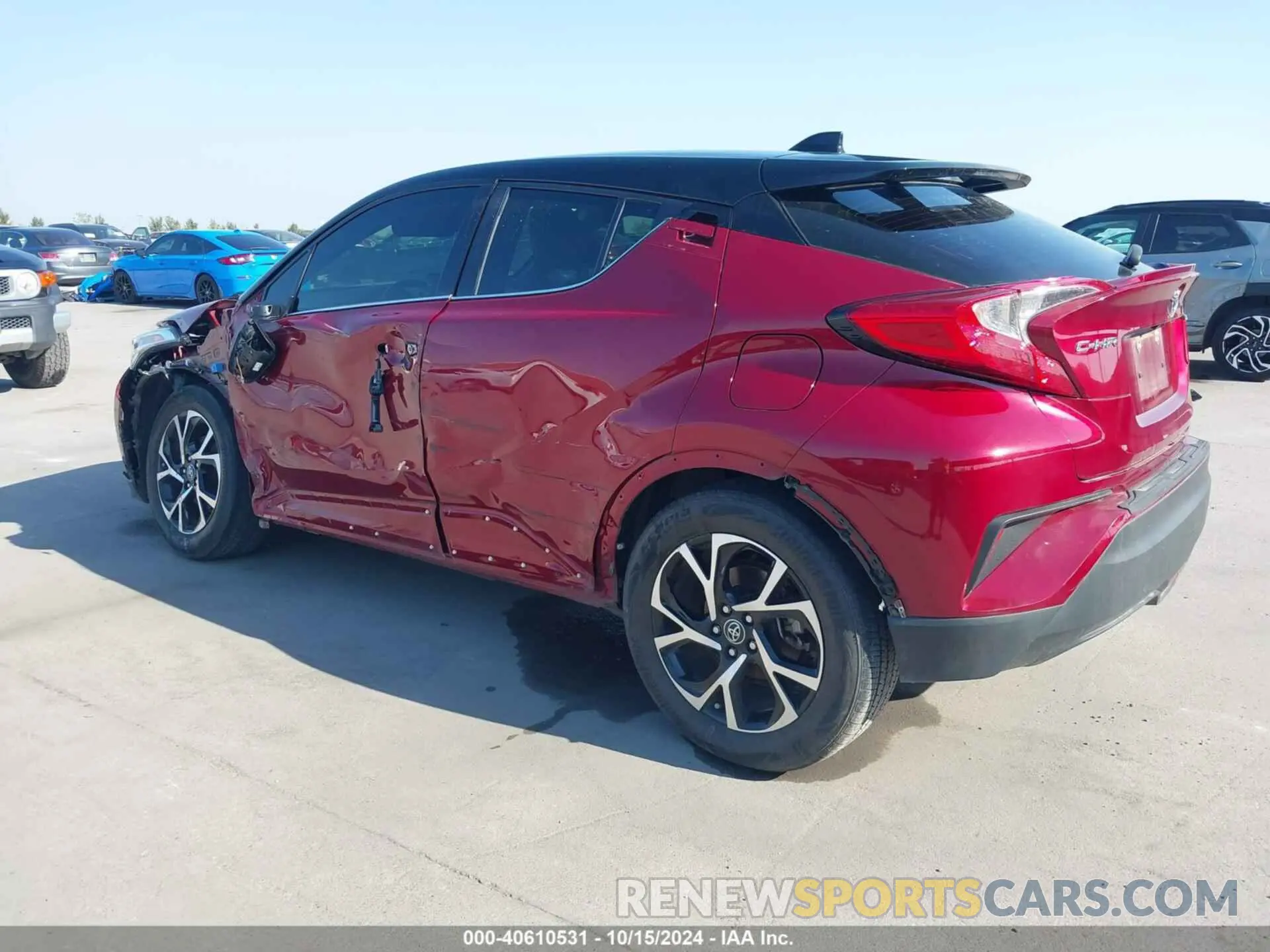 3 Photograph of a damaged car JTNKHMBX1K1022746 TOYOTA C-HR 2019