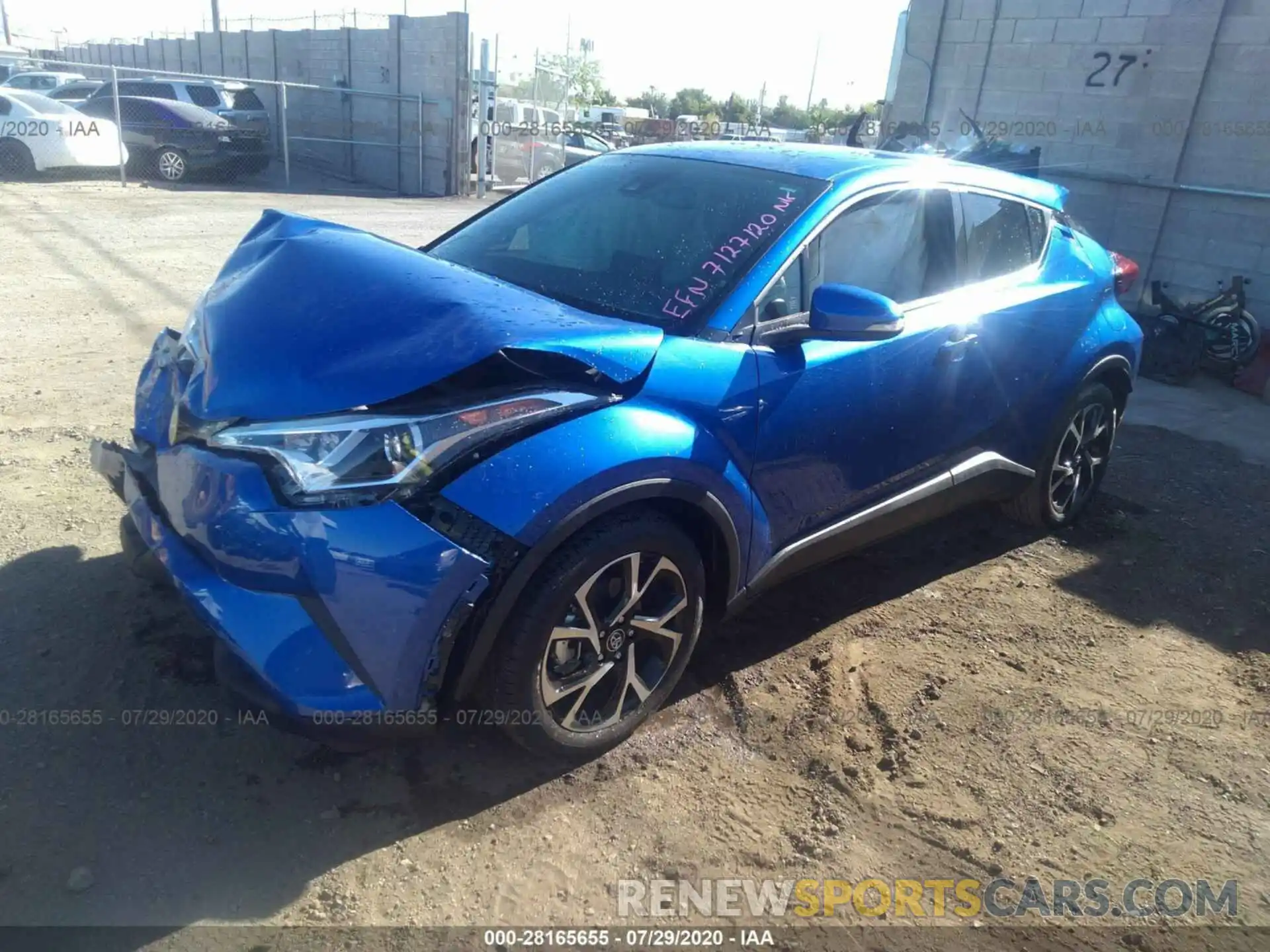 2 Photograph of a damaged car JTNKHMBX1K1023010 TOYOTA C-HR 2019