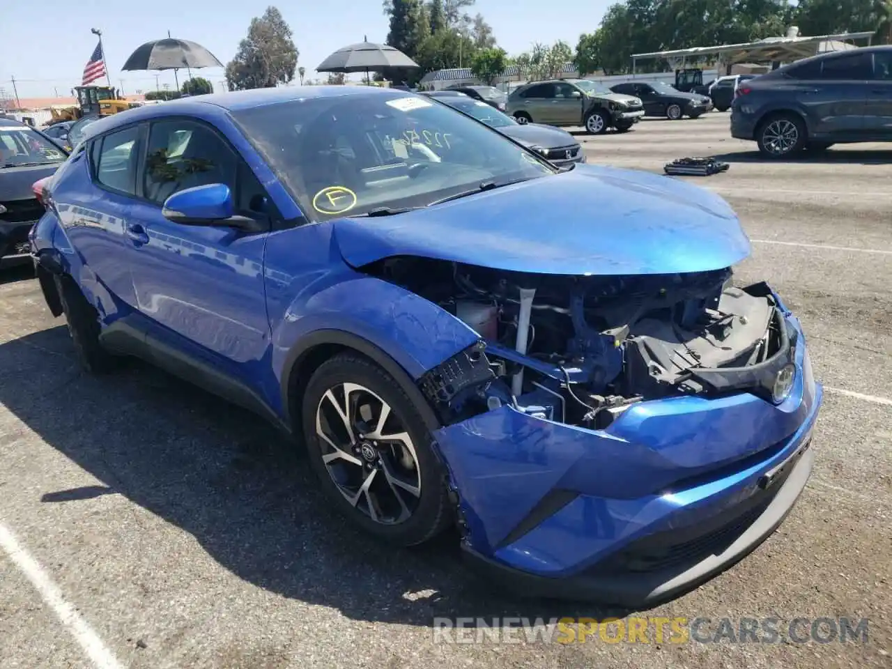 1 Photograph of a damaged car JTNKHMBX1K1032841 TOYOTA C-HR 2019