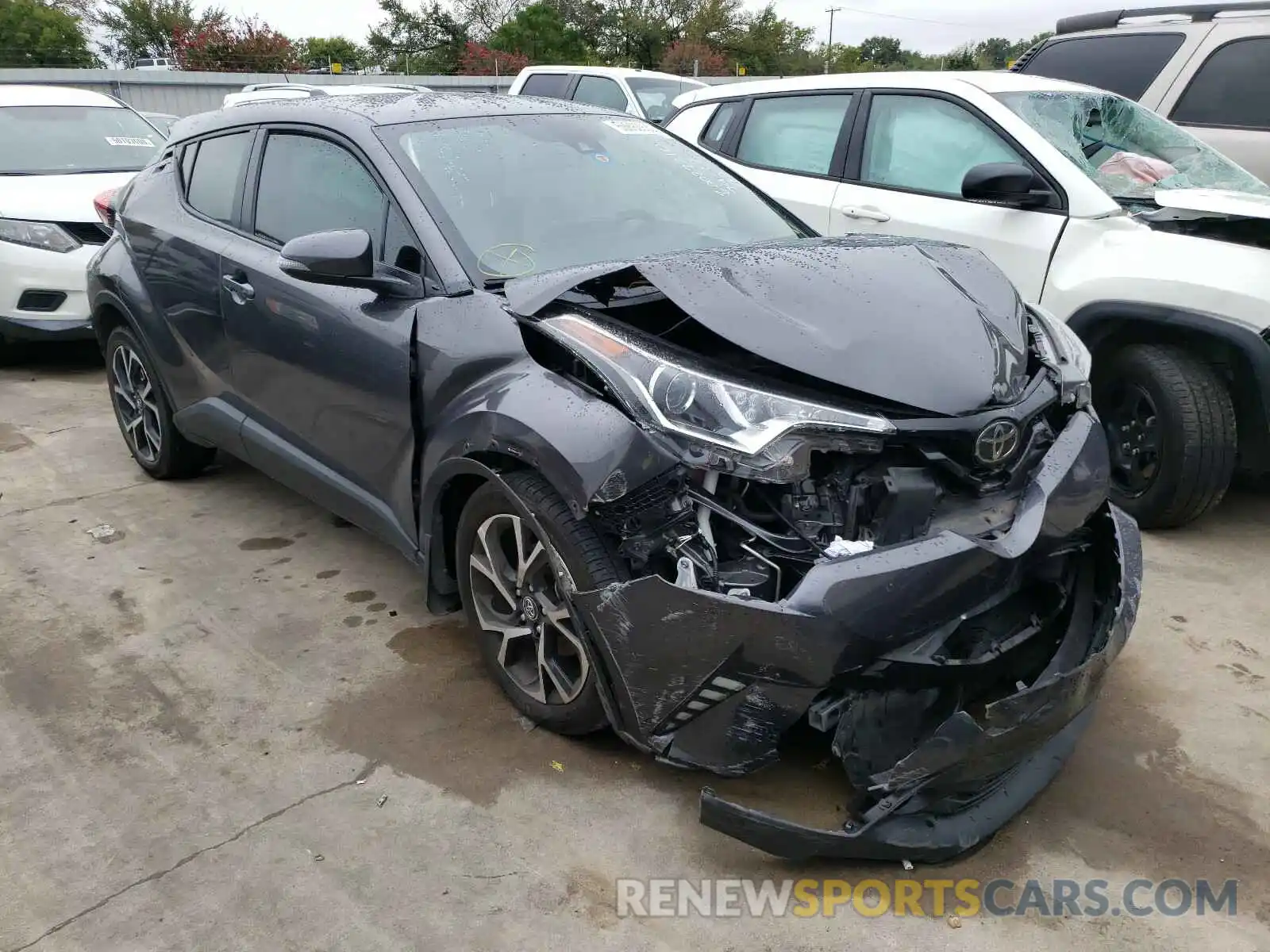 1 Photograph of a damaged car JTNKHMBX1K1037201 TOYOTA C-HR 2019